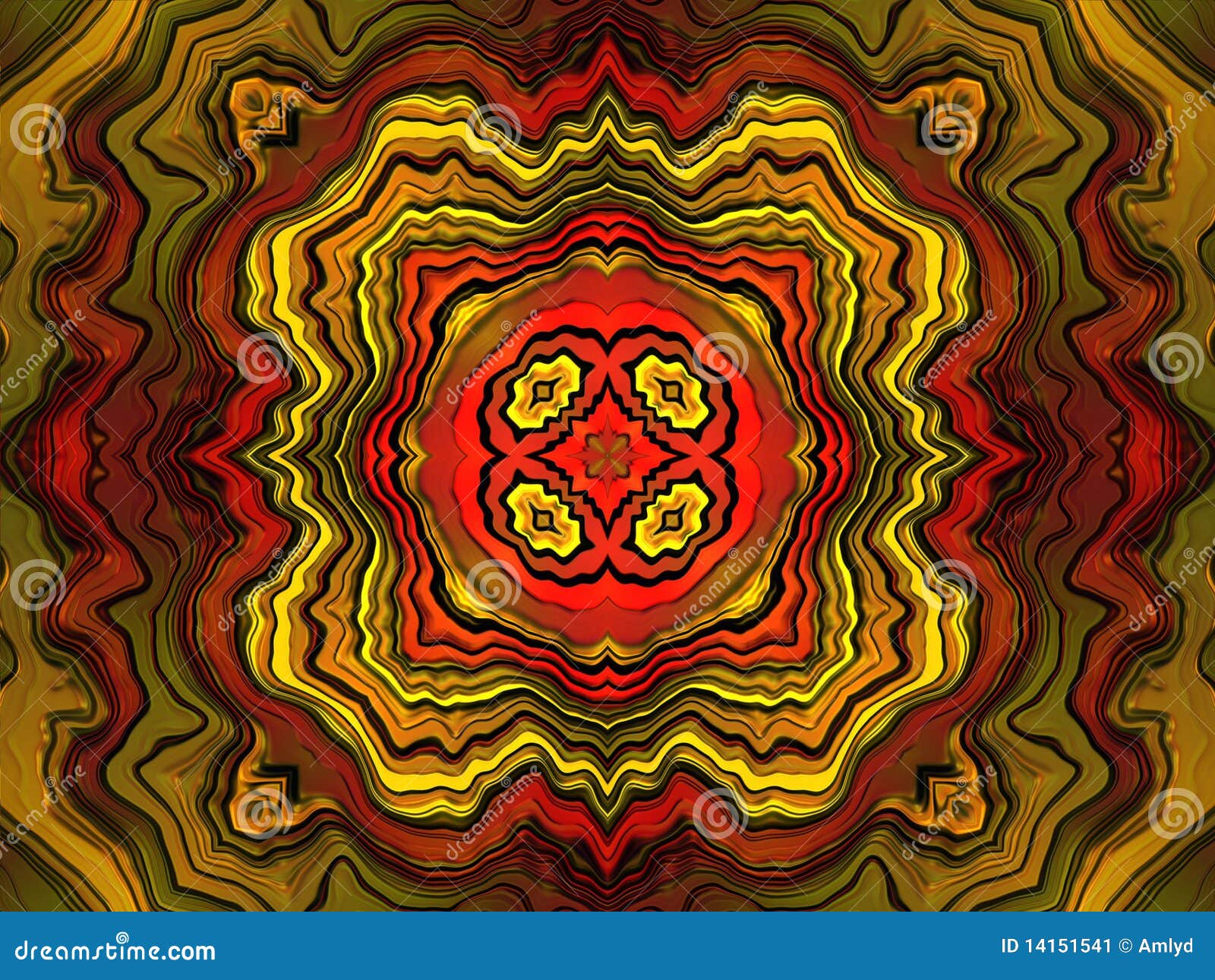 Kaleidoscope fiery stock illustration. Illustration of contour - 14151541