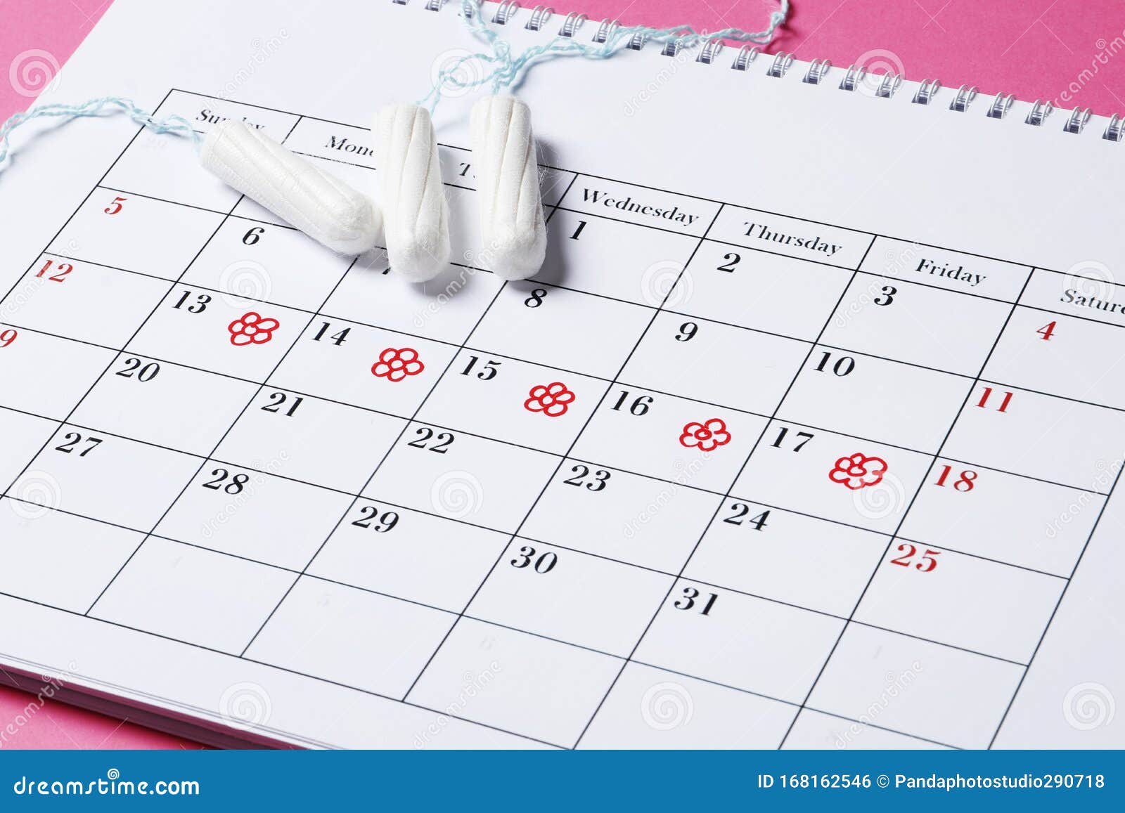 Kalendarz Cyklu Menstruacyjnego Tampony Poduszki Koncepcja Owulacji Koncepcja Menstruacji Zdjecie Stock Obraz Zlozonej Z Cyklu Tampony 168162546 kalendarz owulac