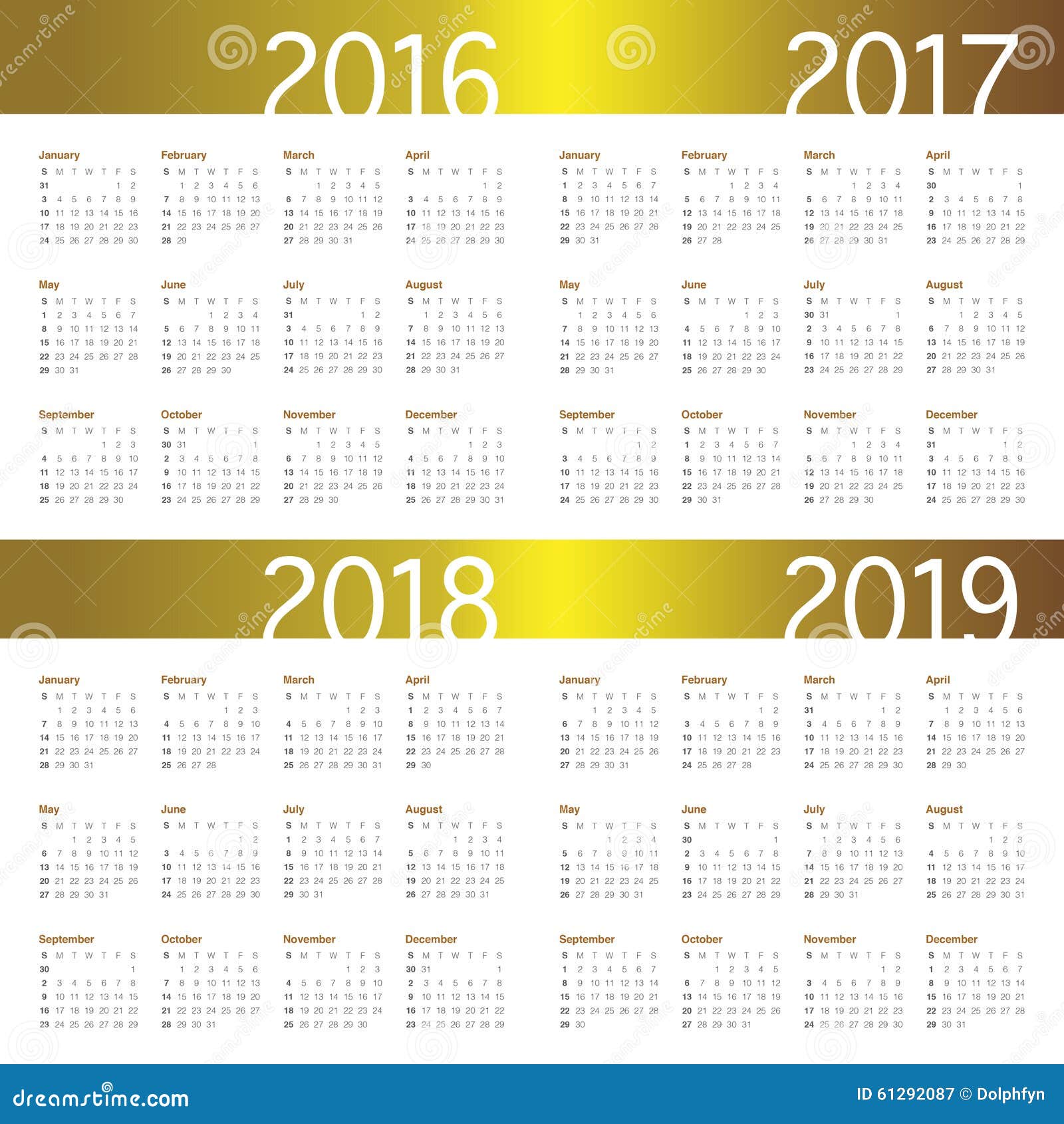 pasta keuken Monetair Kalender 2016 2017 2018 2019 Vector Illustratie - Illustration of maand,  maandelijks: 61292087