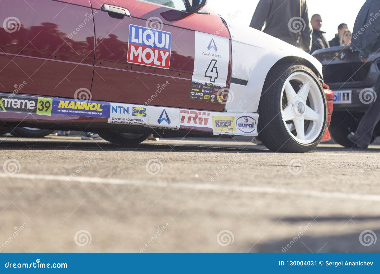 Kaliningrad 2018 Race Car Rear View on Pavement6 Editorial Photo