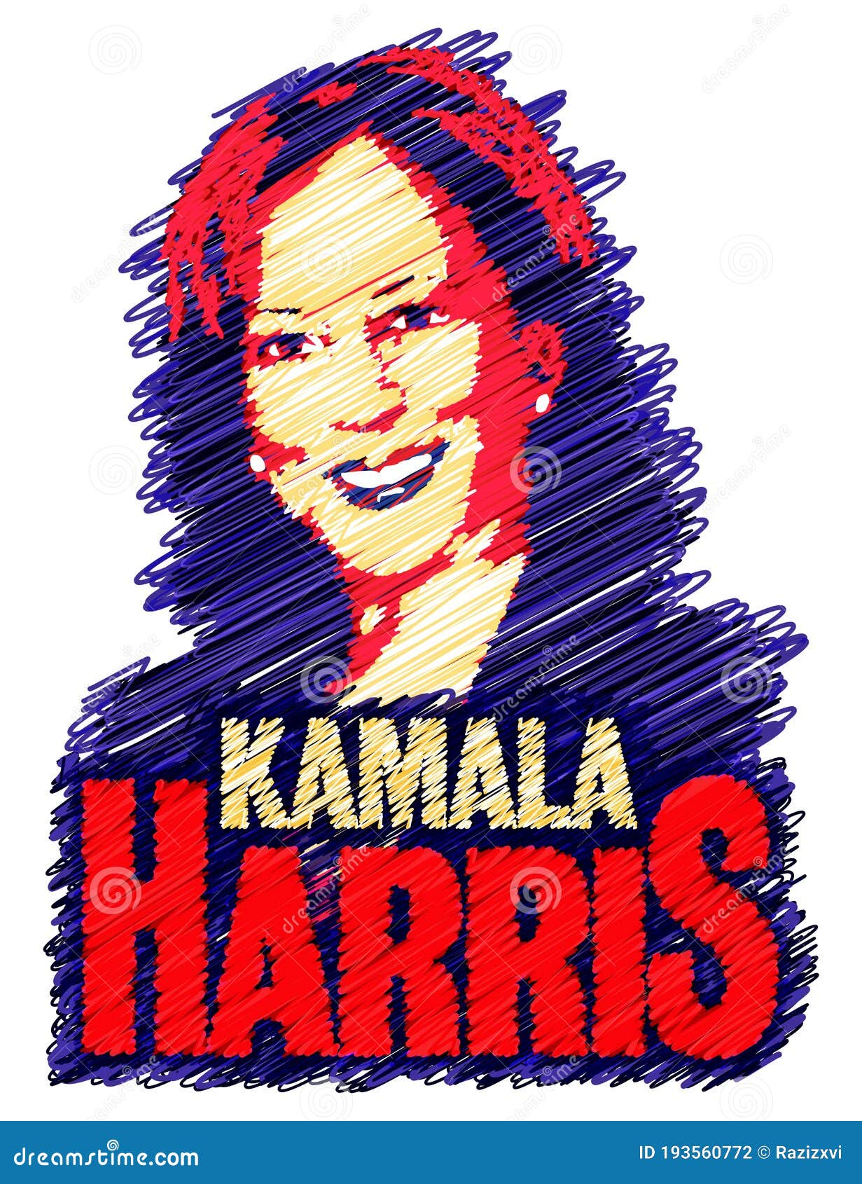 Kamala-Harris-Thumps-up-illustration | CartoonDealer.com #202913556