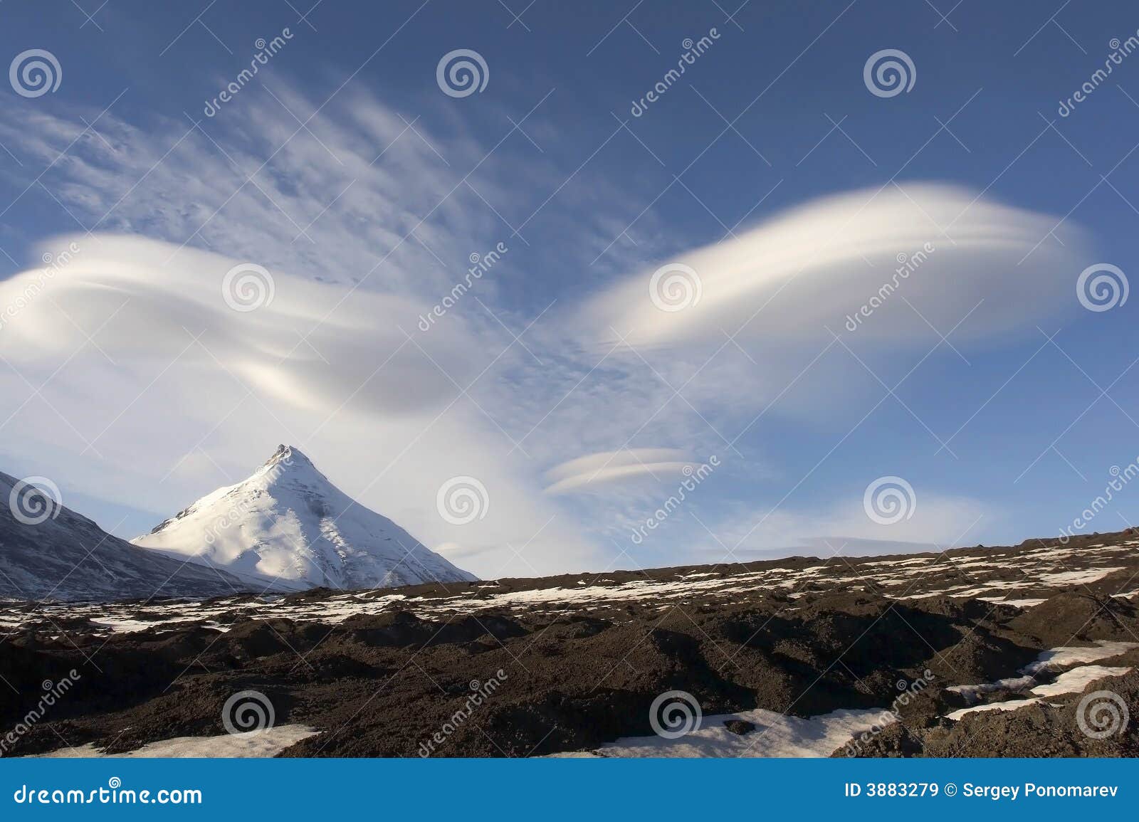 kamen mountain and fantastic clouds