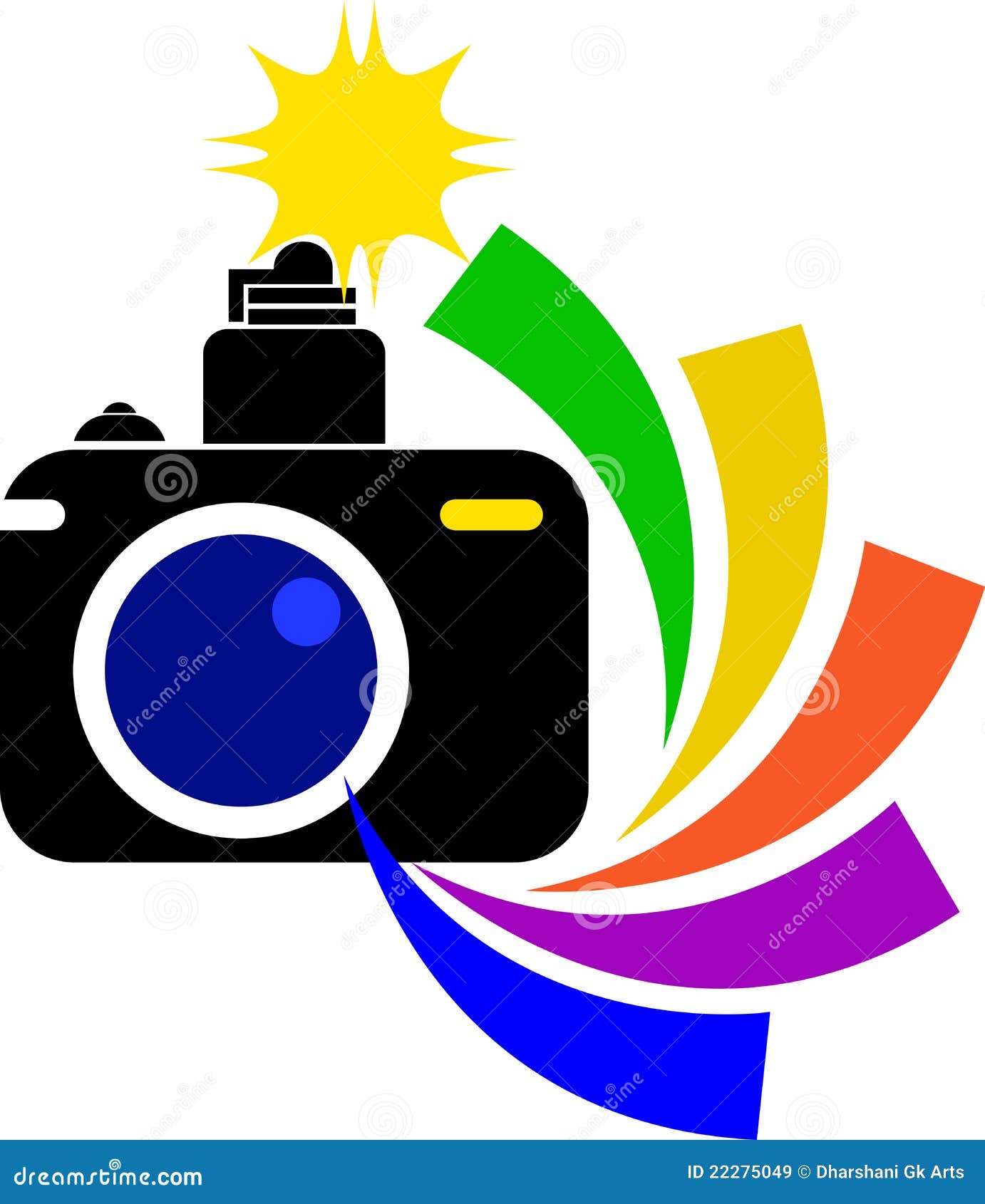 Kamera logo ilustracja wektor. Ilustracja złożonej z logo - 22275049