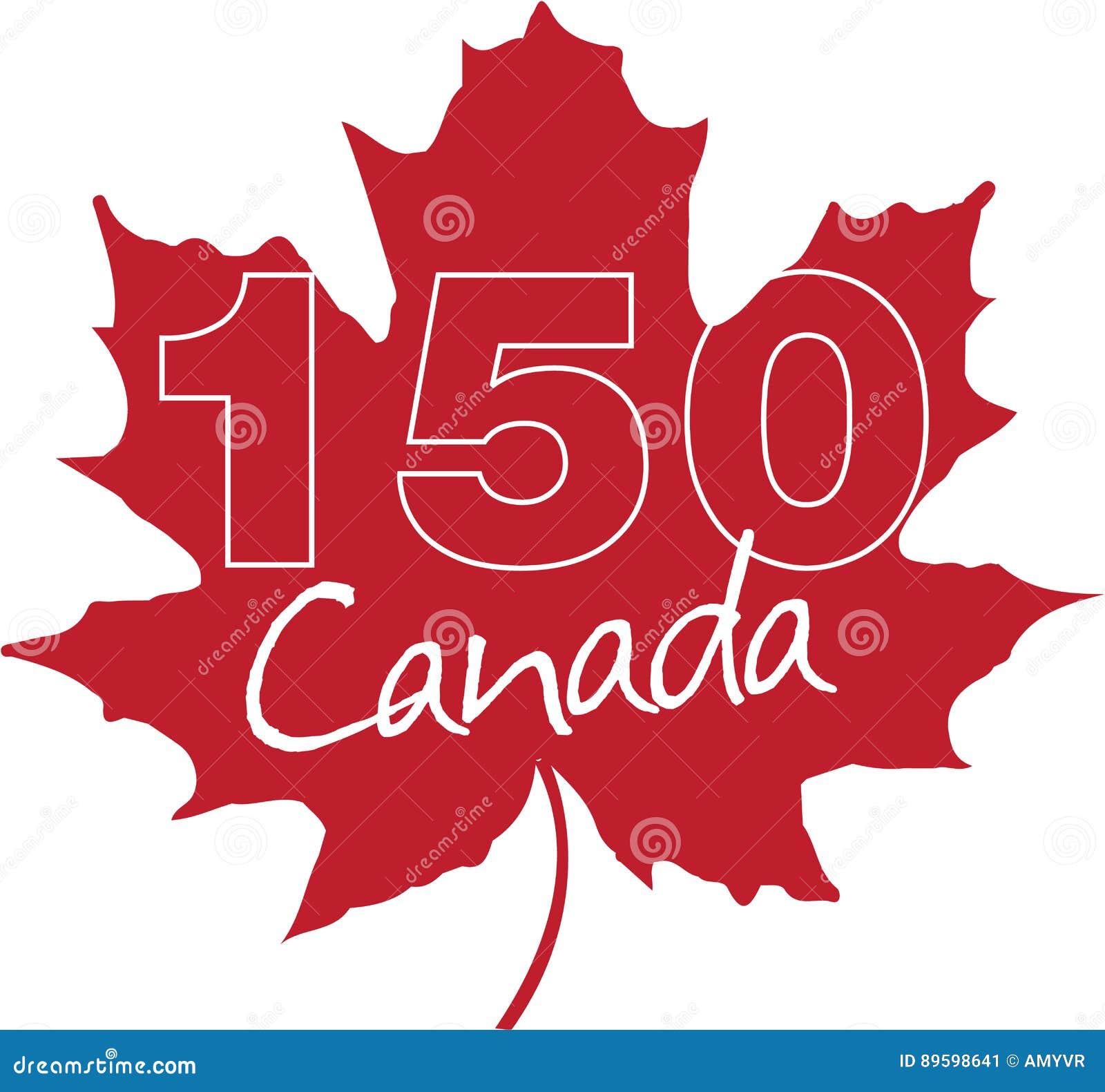 Kanada-Tages-150. Jahrestags-Ahornblattsymbol