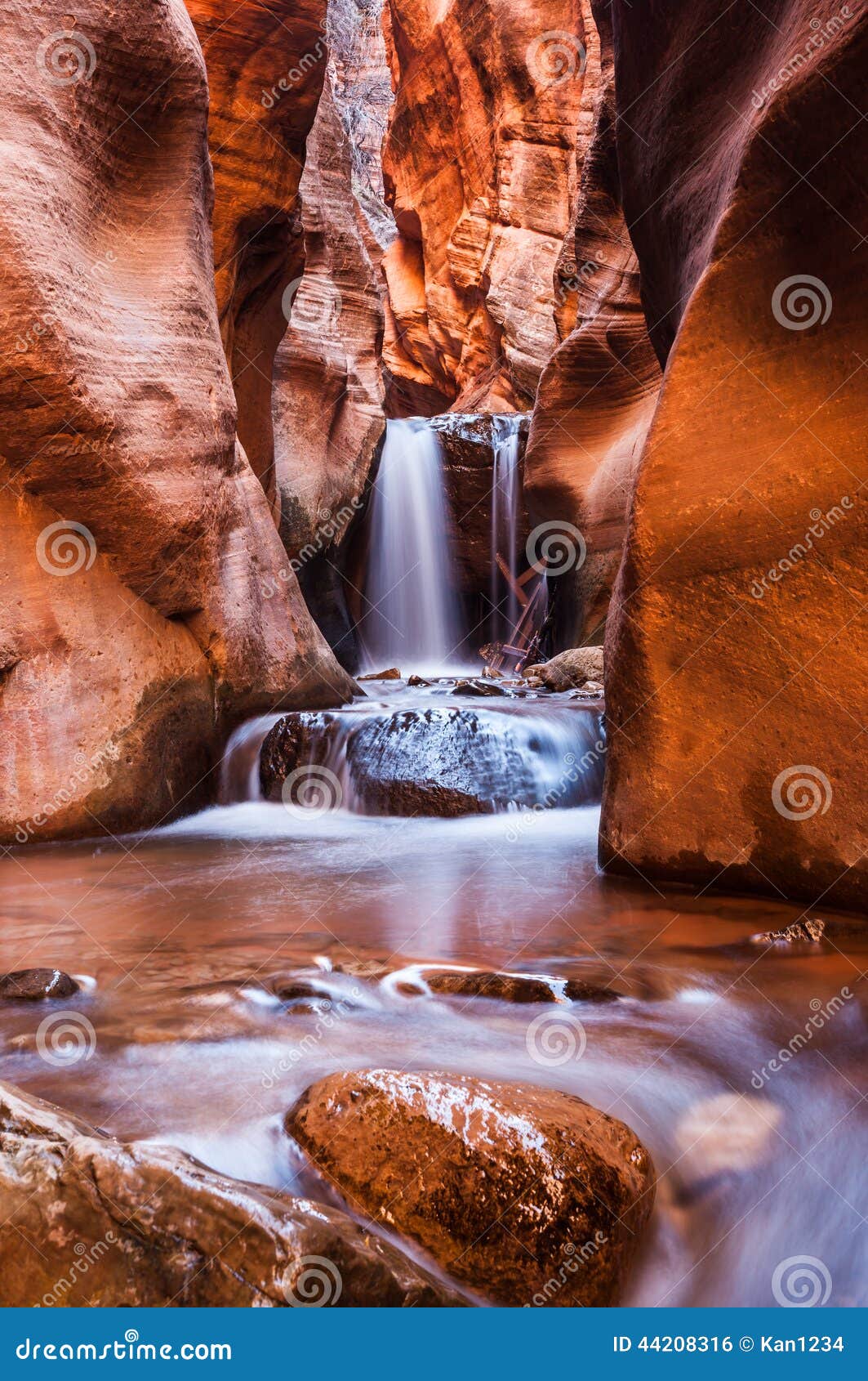 kanarra creek slot canyon in zion national park, utah