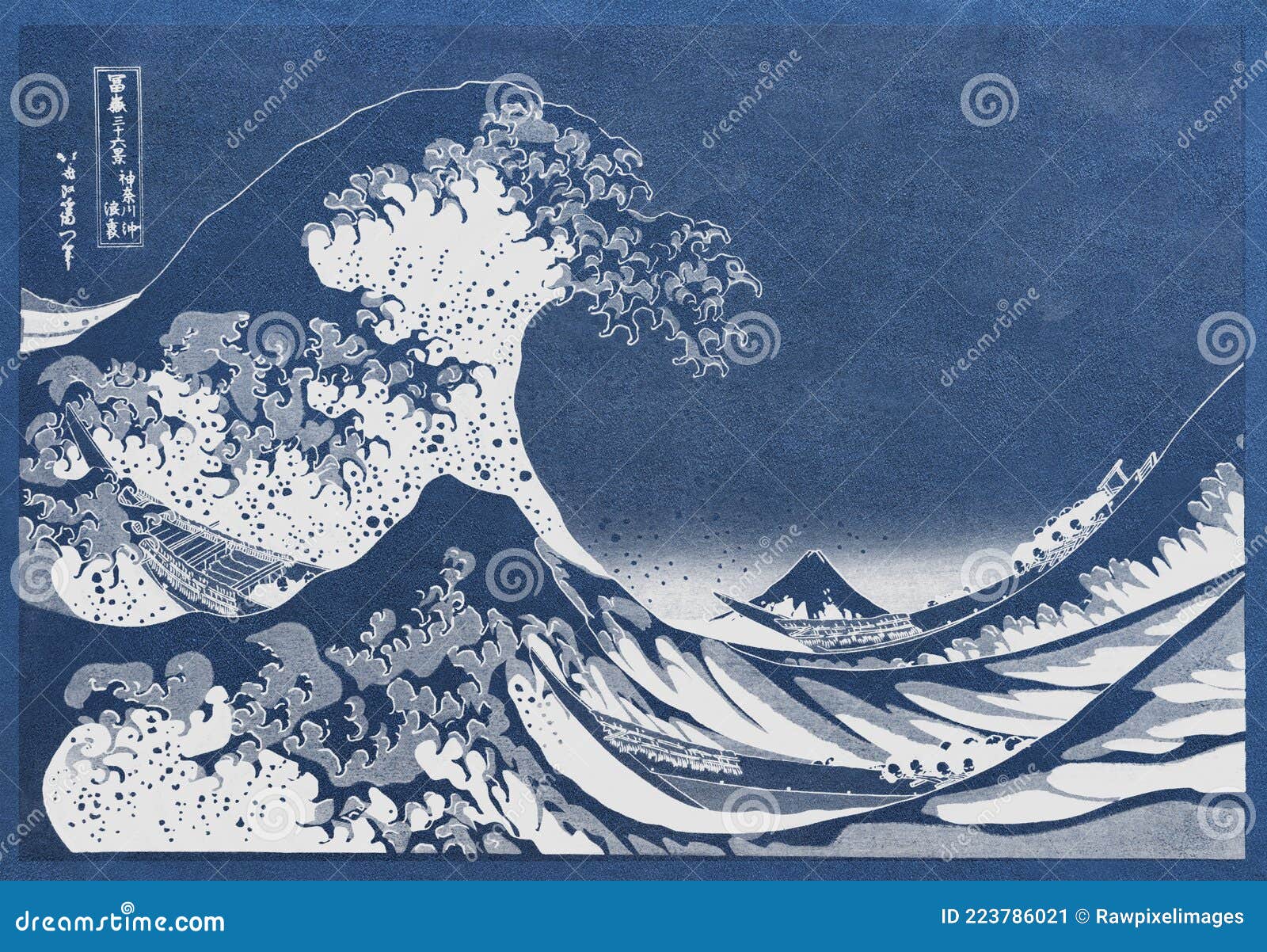 Katsushika Hokusai, Under the Wave off Kanagawa (Kanagawa oki nami ura),  also known as The Great Wave, from the series Thirty-six Views of Mount  Fuji (Fugaku sanjūrokkei), Japan