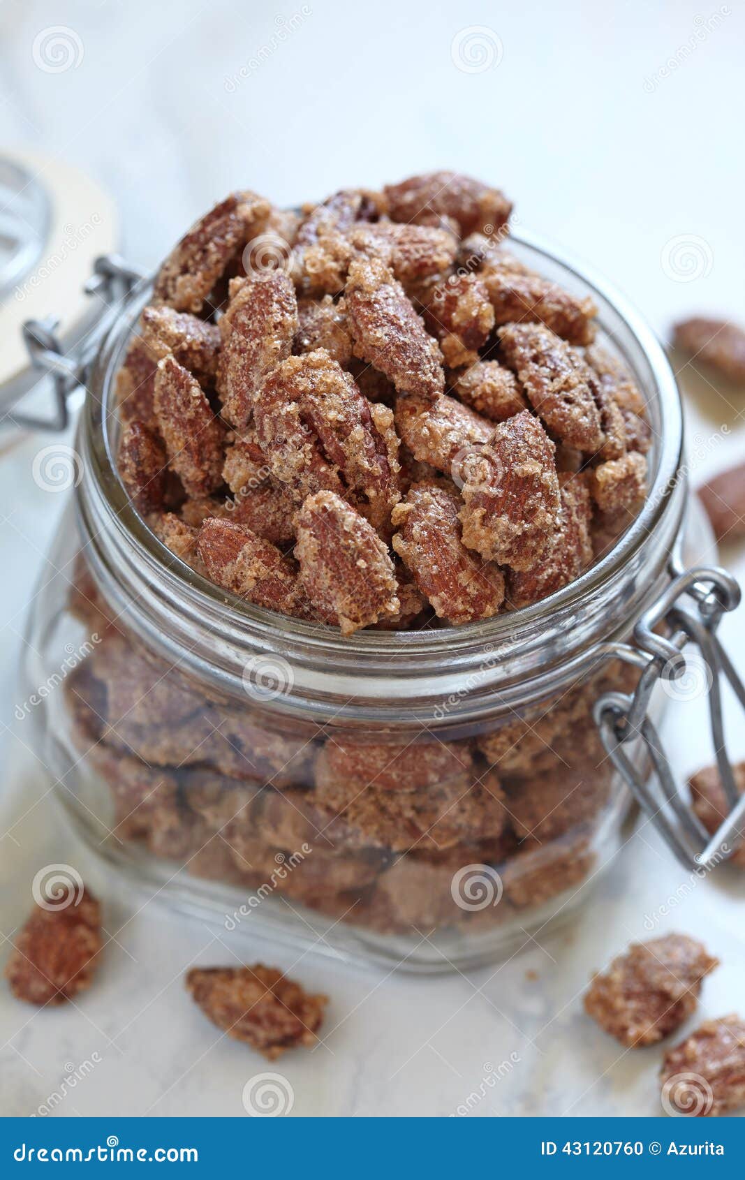 Kandierte Mandel Und Pekannuss Stockfoto - Bild von geschmackvoll ...