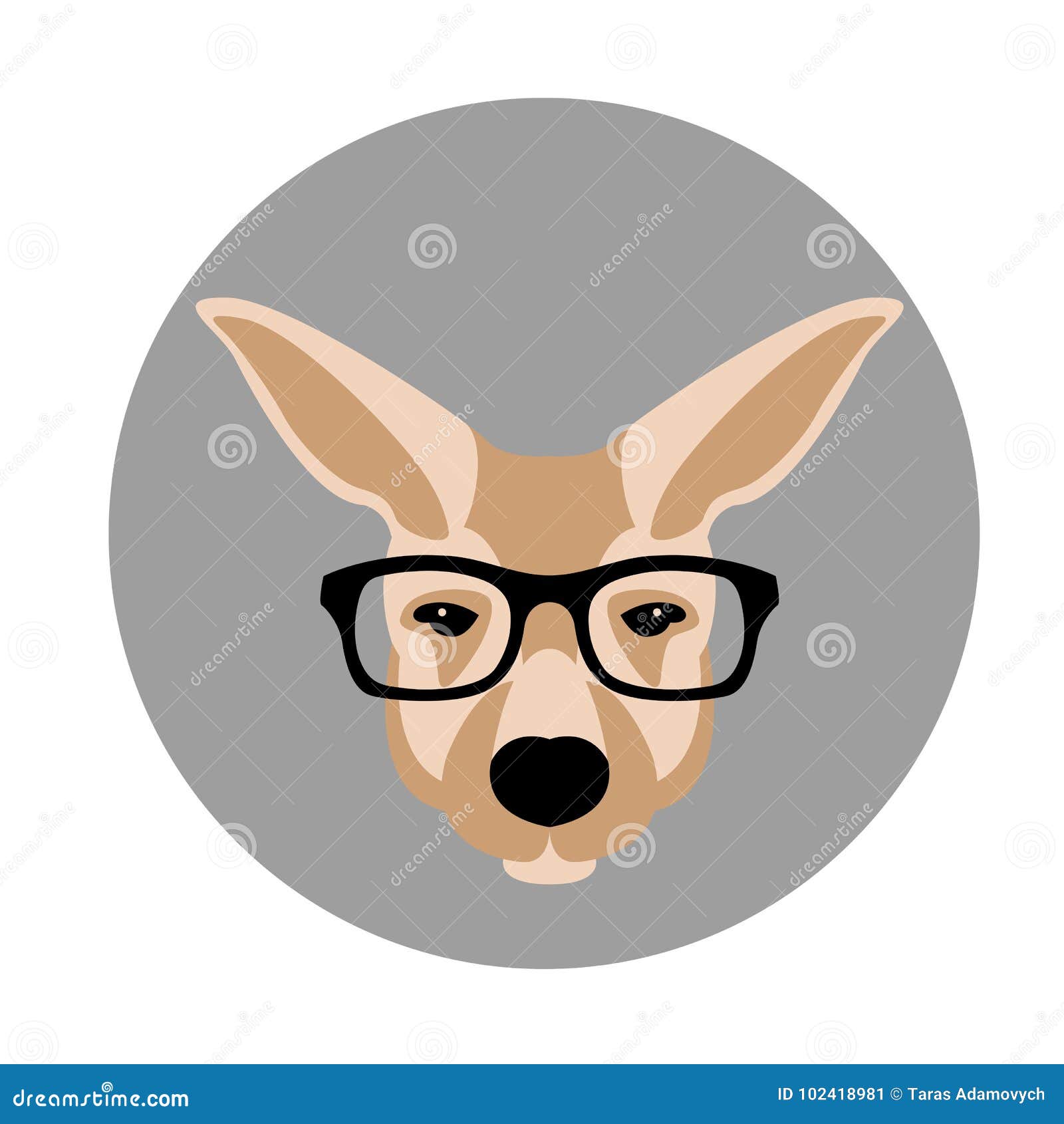 Kangaroo Face Head in Glasses Vector Illustration Flat Stock Vector - Illustration of kangaroo, white: 102418981 Kangaroo Face Head in Glasses Vector Illustration Flat Stock Vector - Illustration of kangaroo, white: 102418981