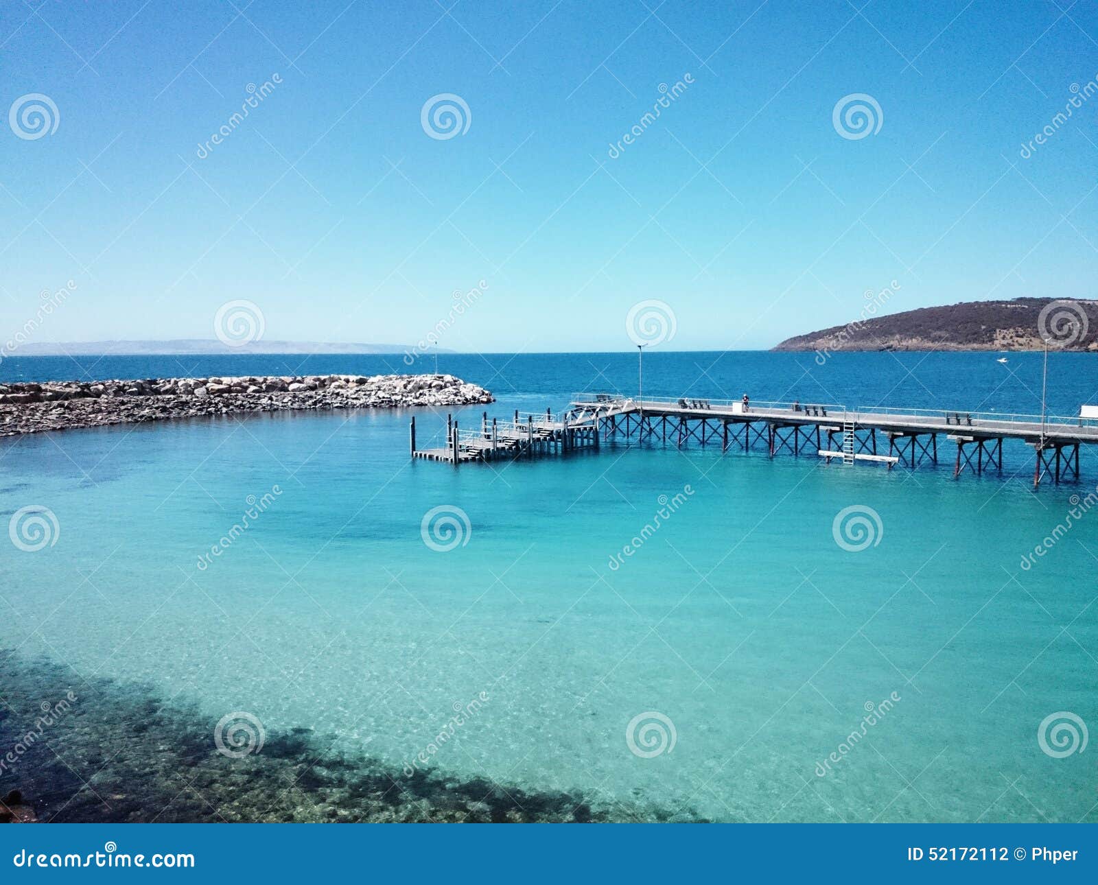 Kangaroo Island Wharf, Australia Editorial Photography Image of blue
