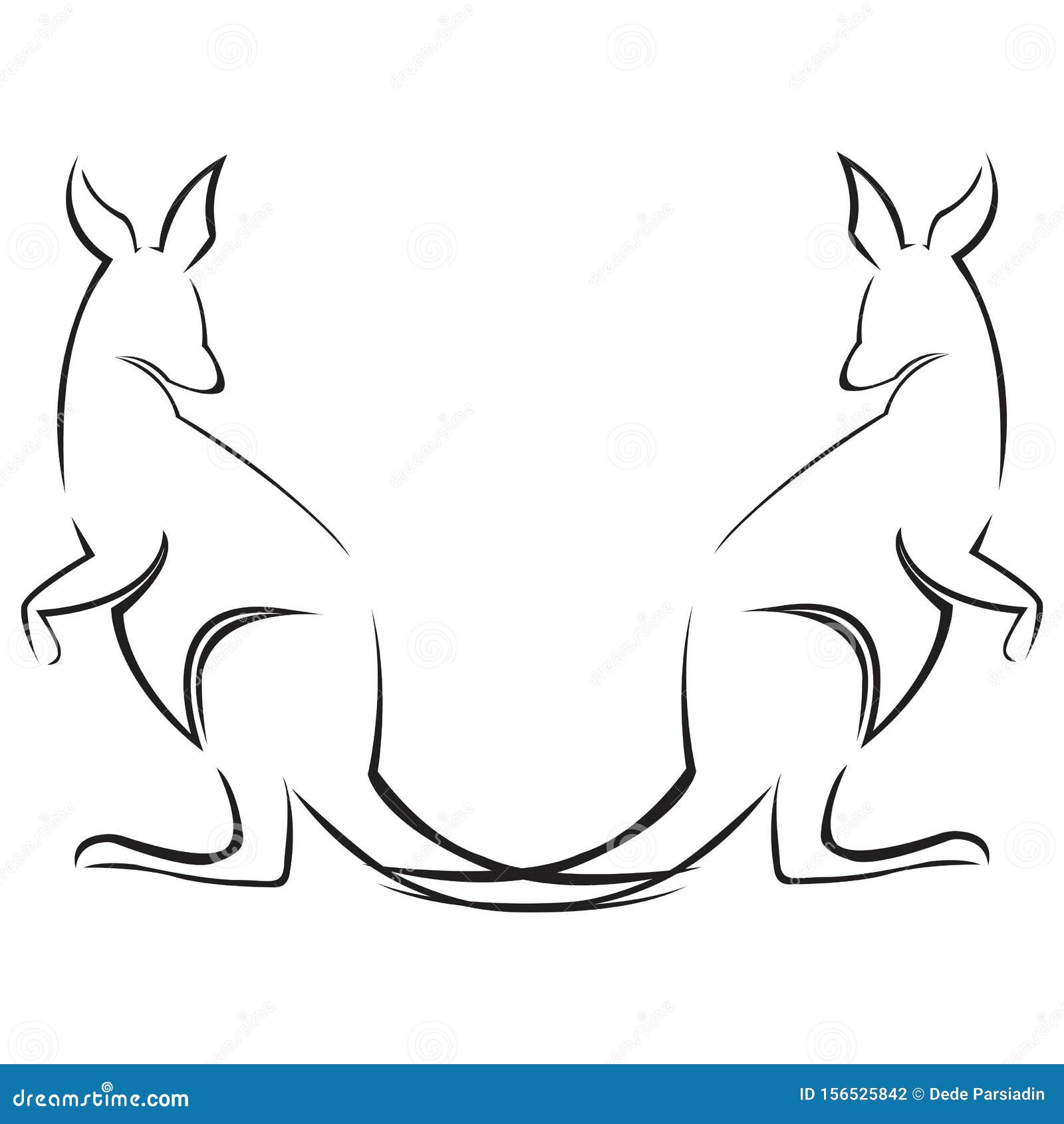 Kangaroo Logo Vorlage Vektorgrafik Vektor Abbildung Illustration Von Vorlage Kangaroo