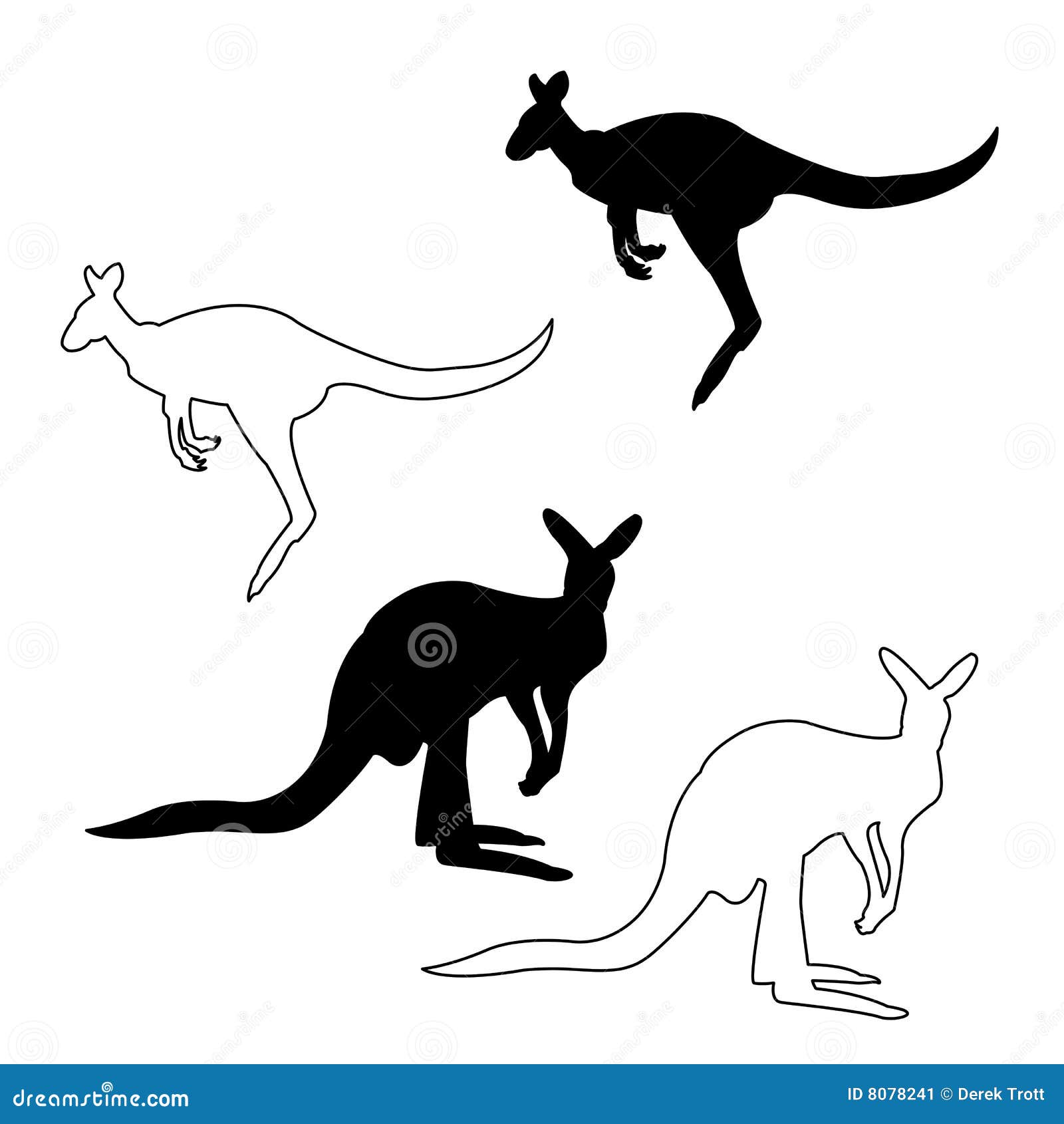 kangaroo silhouette