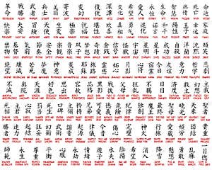 Kanji Friendship Stock Image CartoonDealer 469813