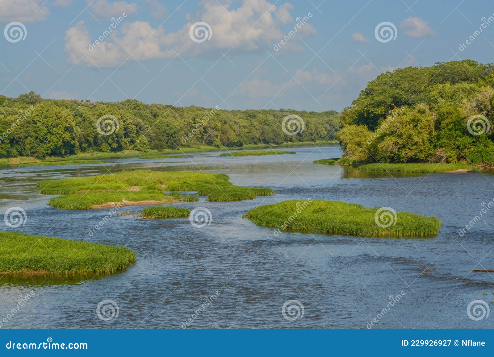 The Kankakee River Flowing through Kankakee River State Park in Indiana