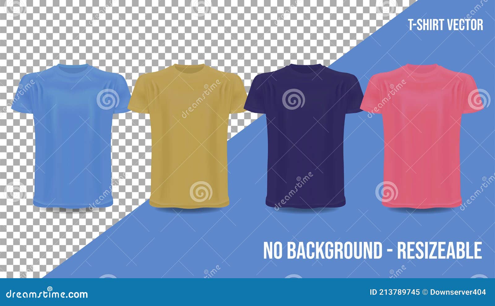 Short Sleeve T Shirt Design Template Without Background Stock Vector Illustration Of Advertising Branding