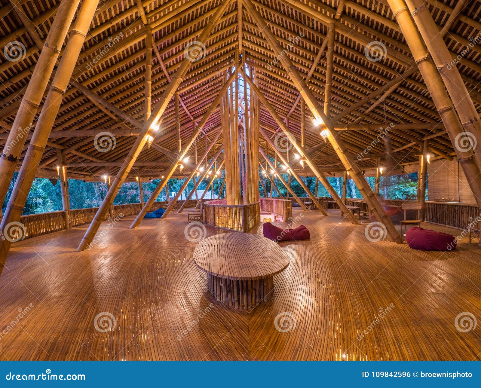 kapal bambu restaurant in ecolodge bukit lawang, indonesia