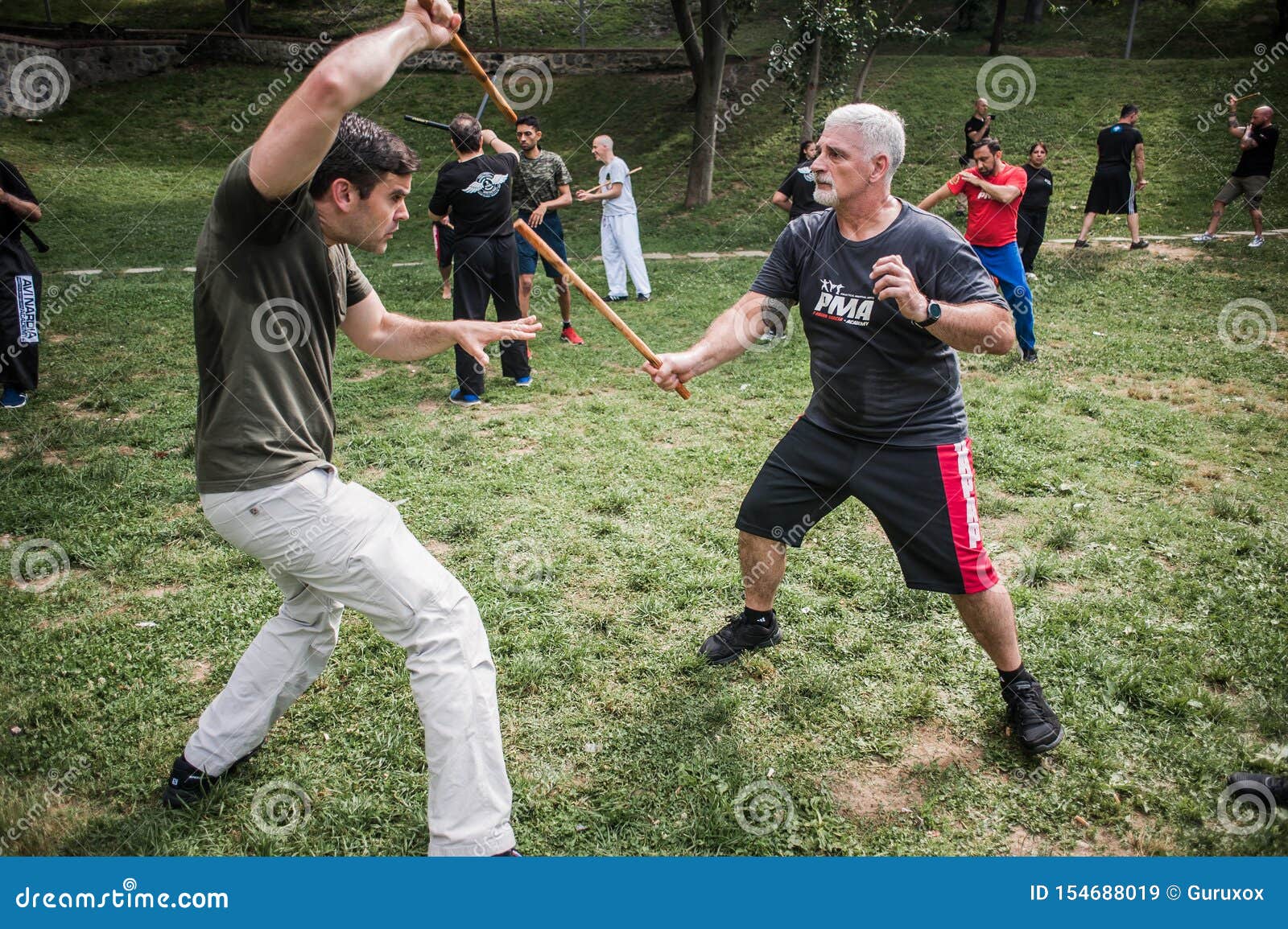 Kapap Instructor Fabian Garcia Demonstrates Filipino Escrima Stick