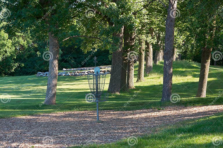 Kaposia Park and Disc Golf Course Pole Holes Stock Image Image of