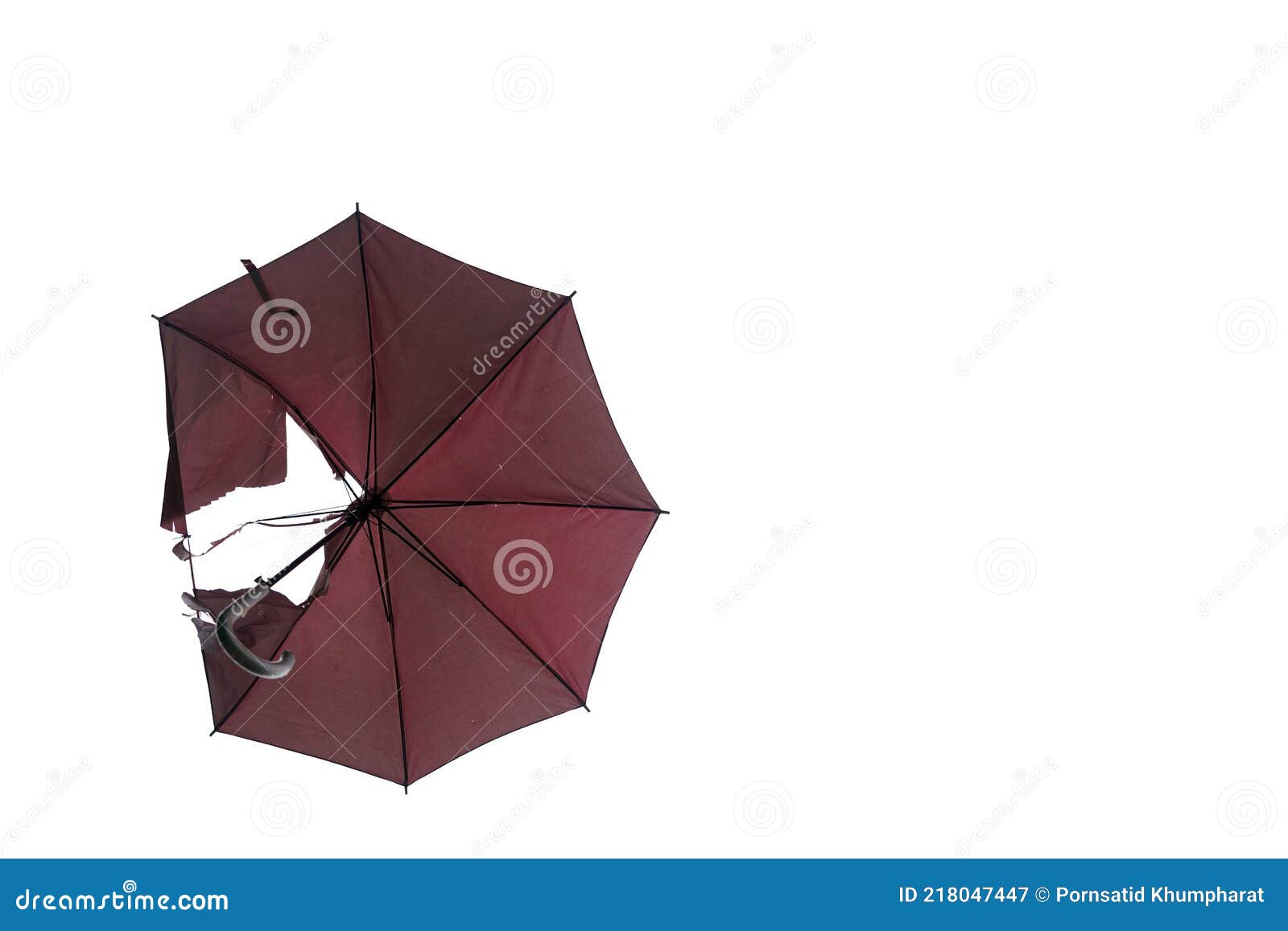 Kabelbaan Direct Ambitieus Kapotte Paraplu Op Witte Achtergrond Stock Afbeelding - Image of seizoen,  nave: 218047447
