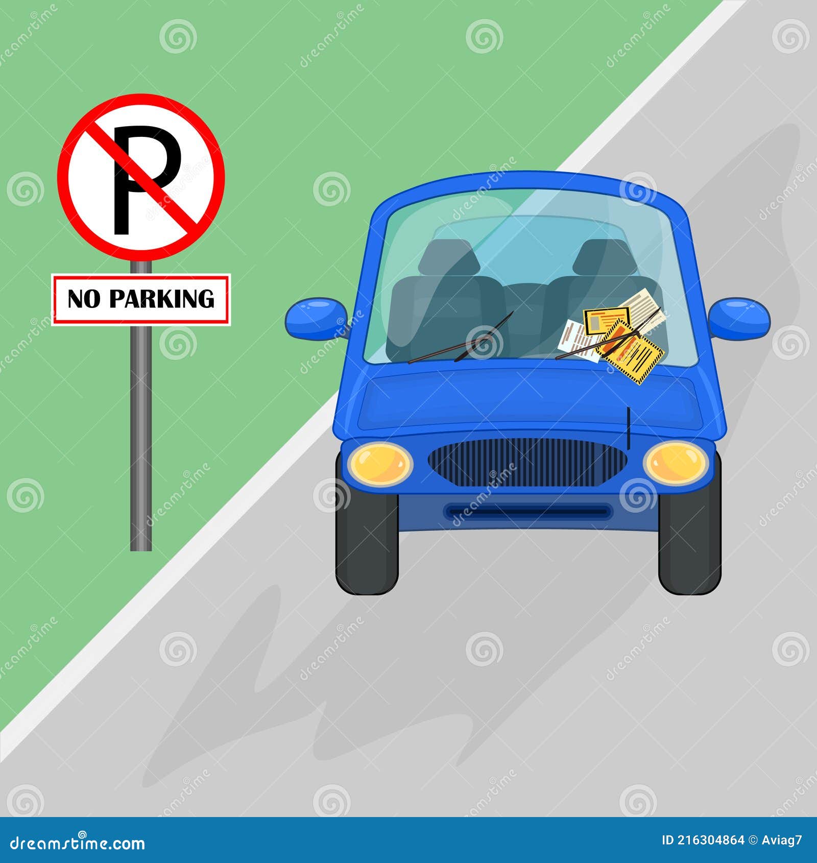 Kara Za Naruszenie Zasad Parkowania Umieszczona Na