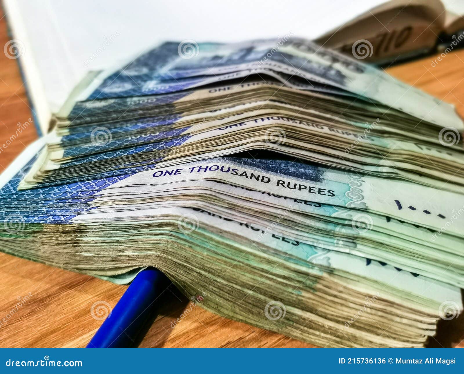 Karachi Sindh Paksitan10/22/2020 a Bundle of Pakistani Currency Kept on