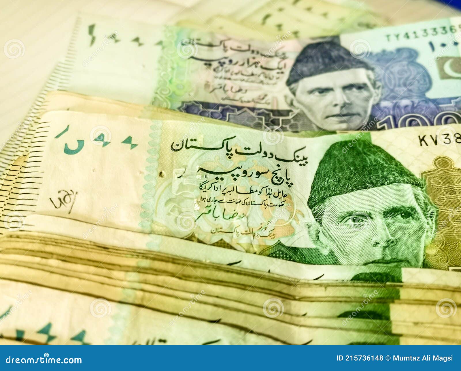 Karachi Sindh Paksitan10/22/2020 a Bundle of Pakistani Currency Kept on