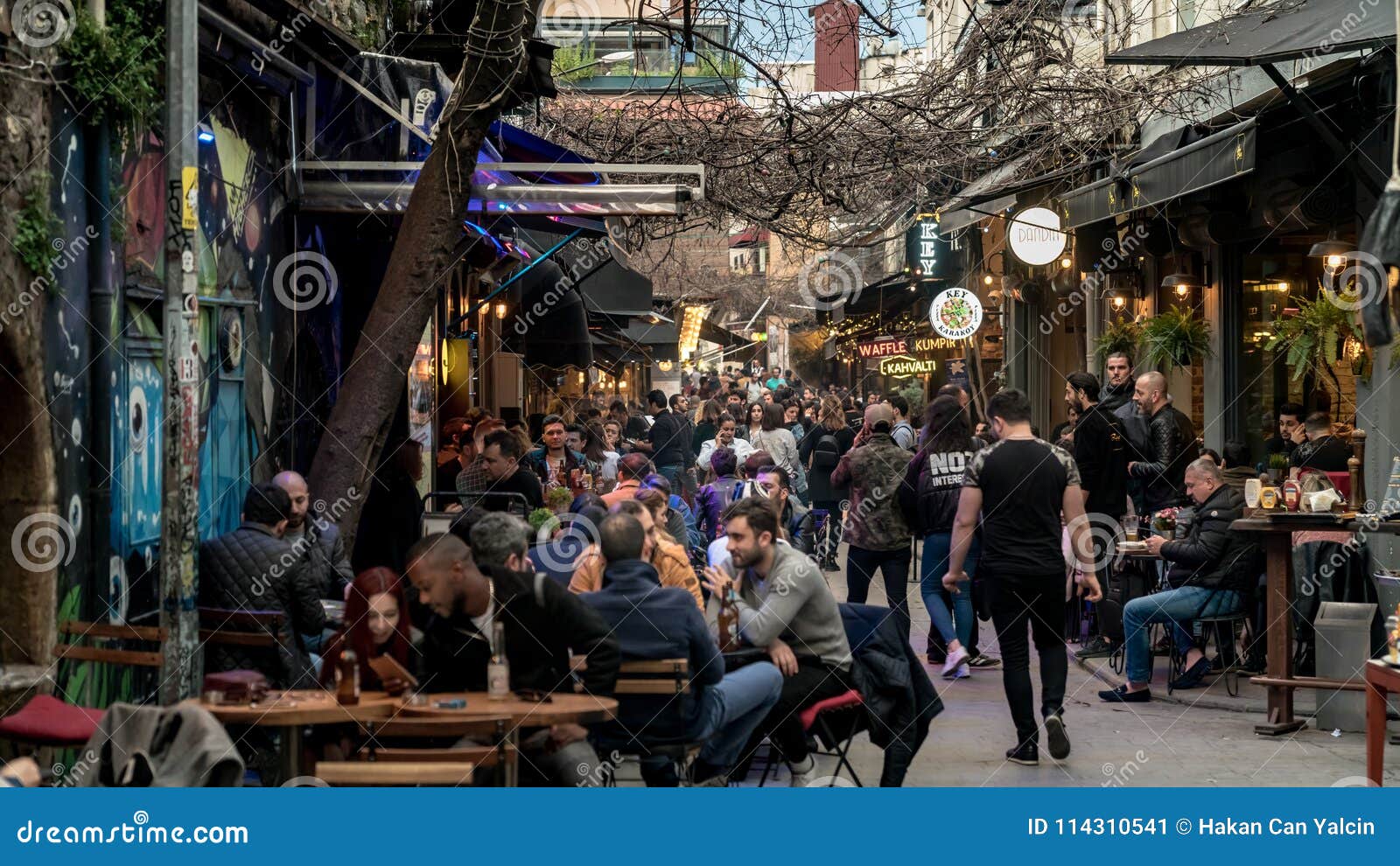 Karakoy Is One Of The Most Trendy Places In Istanbul With Modern Cafes And Bars Editorial Photo Image Of Culture Dining 114310541
