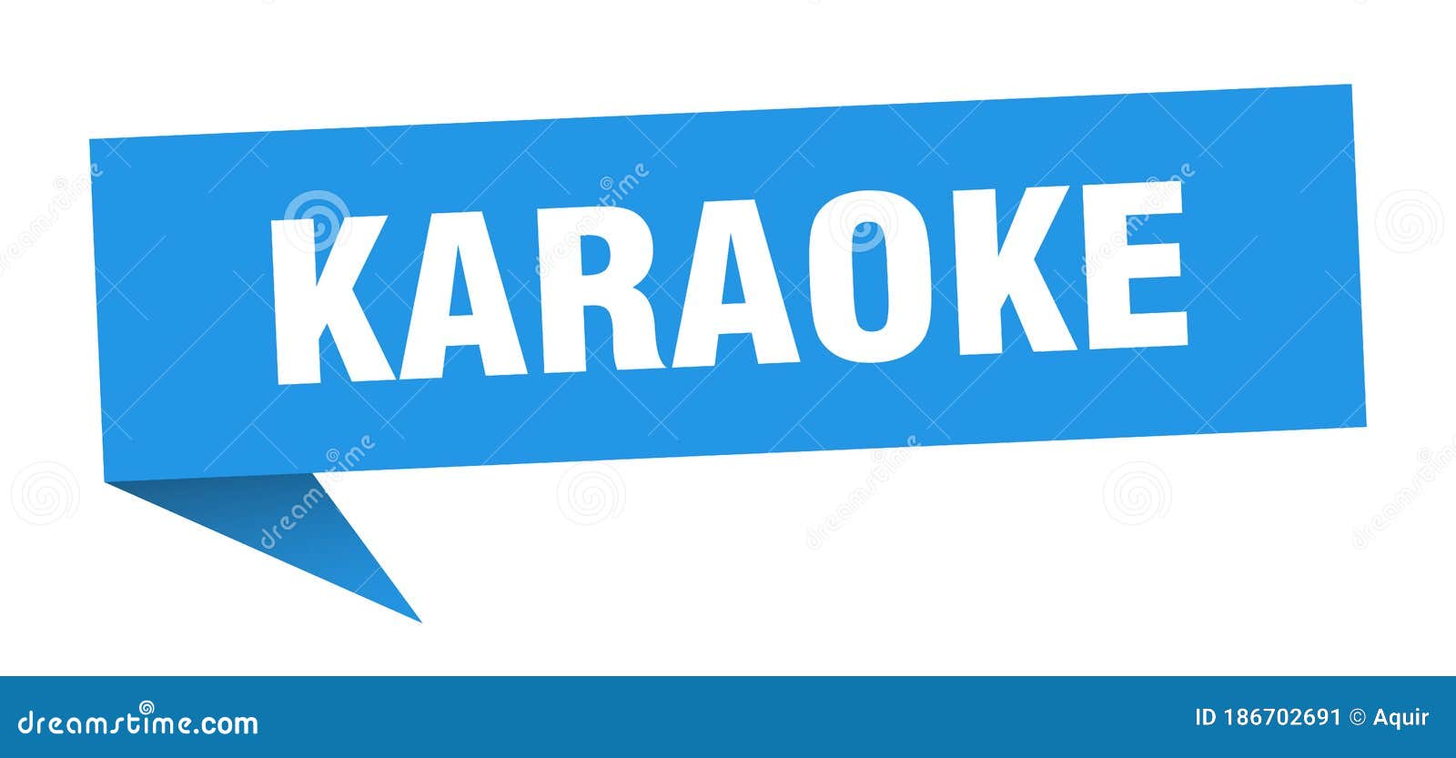 Karaoke Banner. Karaoke Speech Bubble Stock Vector Illustration of