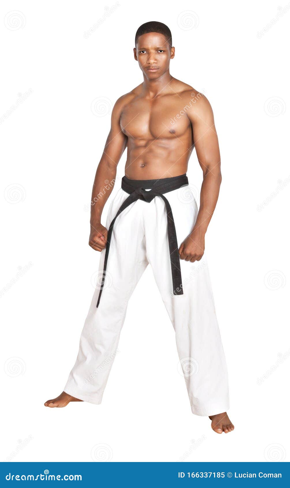 Karate african stock image. Image of mixed, belt, kick - 166337185