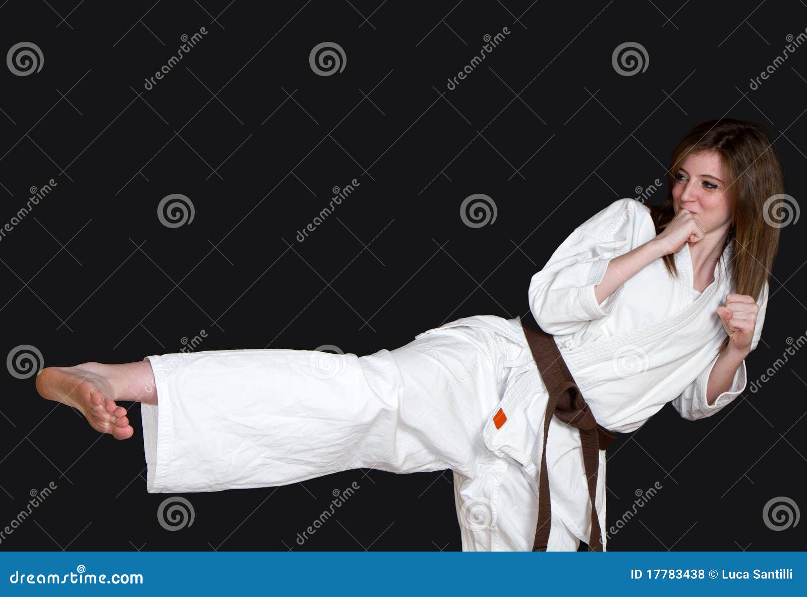 Karate girl stock photo. Image of competition, group 17783438