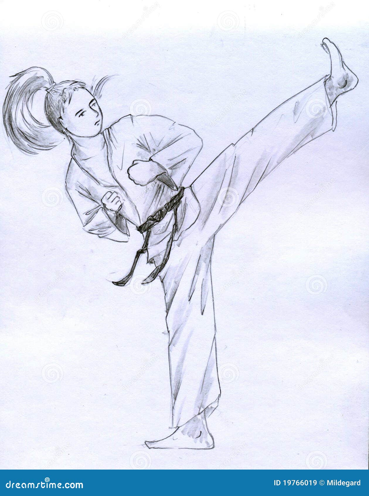 Aggregate more than 147 karate sketch super hot - in.eteachers