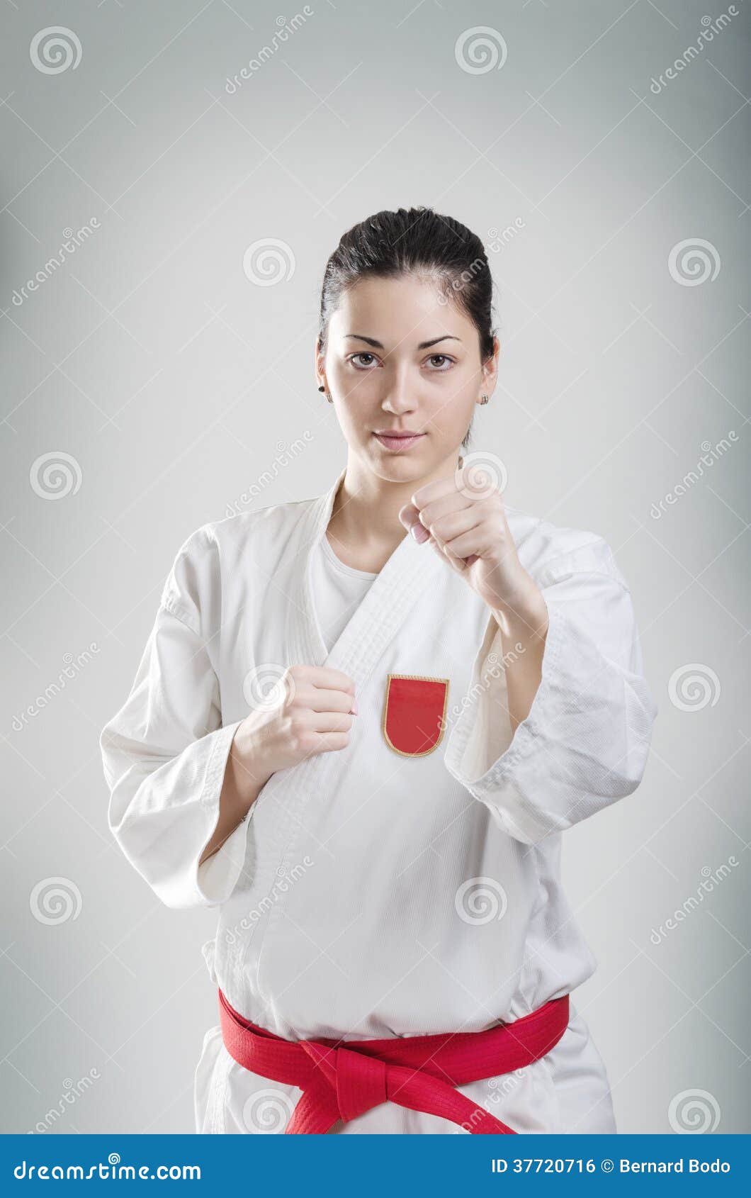 Karate Girl stock photo. Image of confidence, adult, color - 37720716
