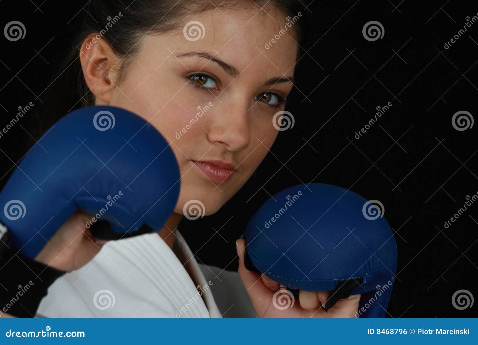 Karate Girl stock photo. Image of healthy, expression - 8468796