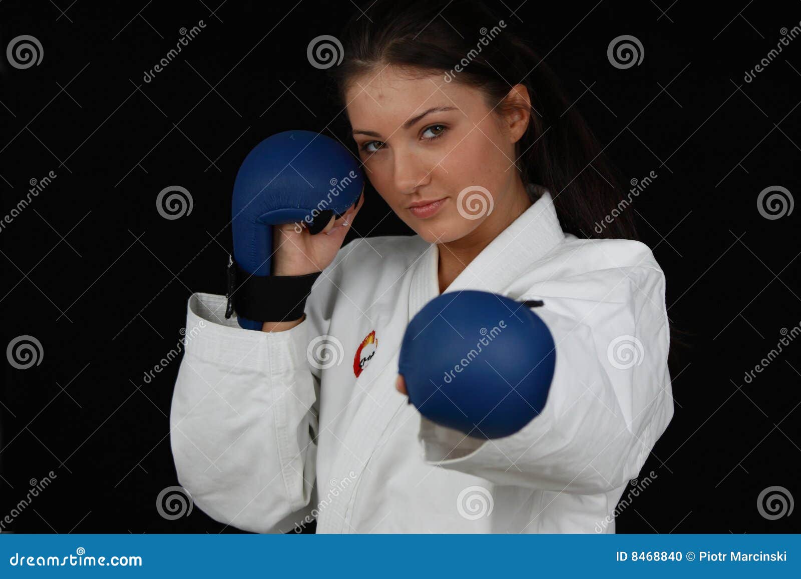 Karate Girl stock photo. Image of attractive, healthy - 8468840