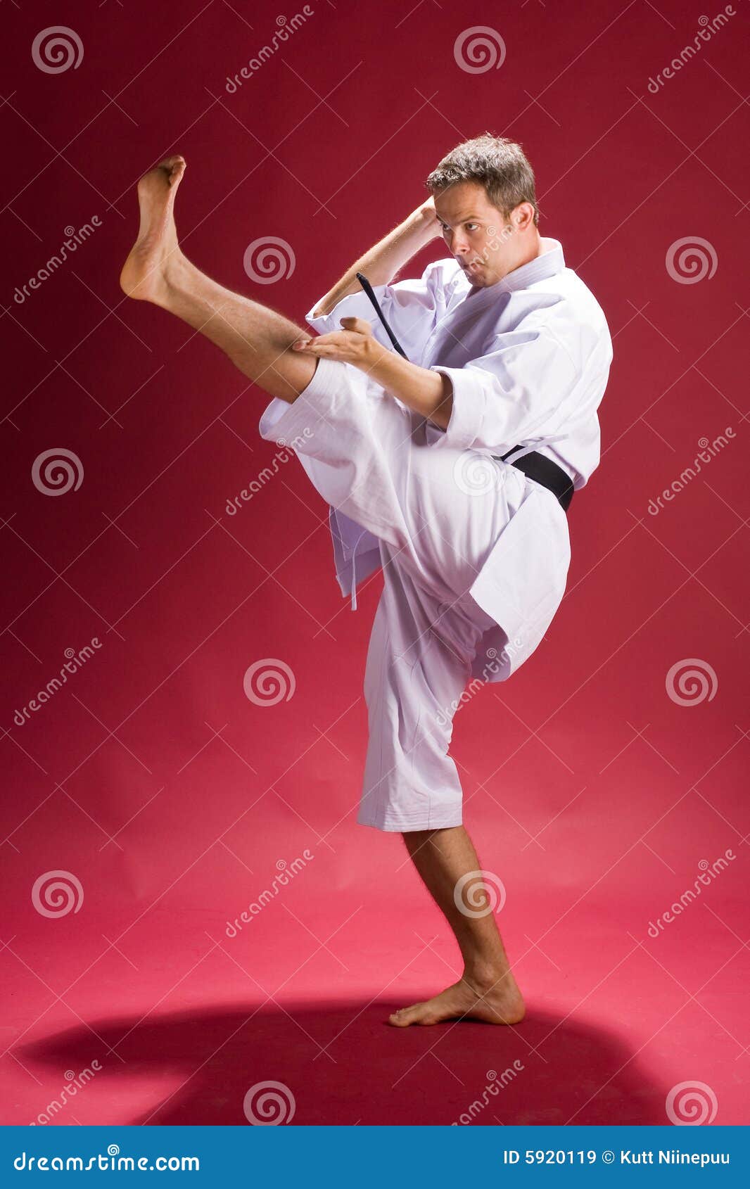 Karate Kick Royalty Free Stock Images Image 5920119