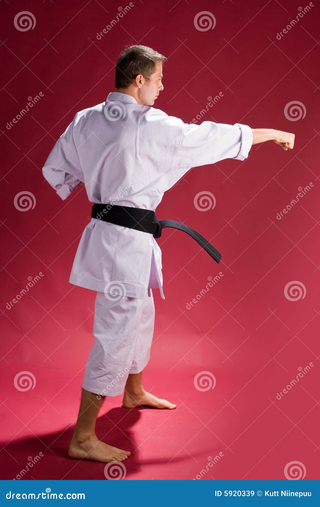 Karate male instructor stock image. Image of youthful 5920339