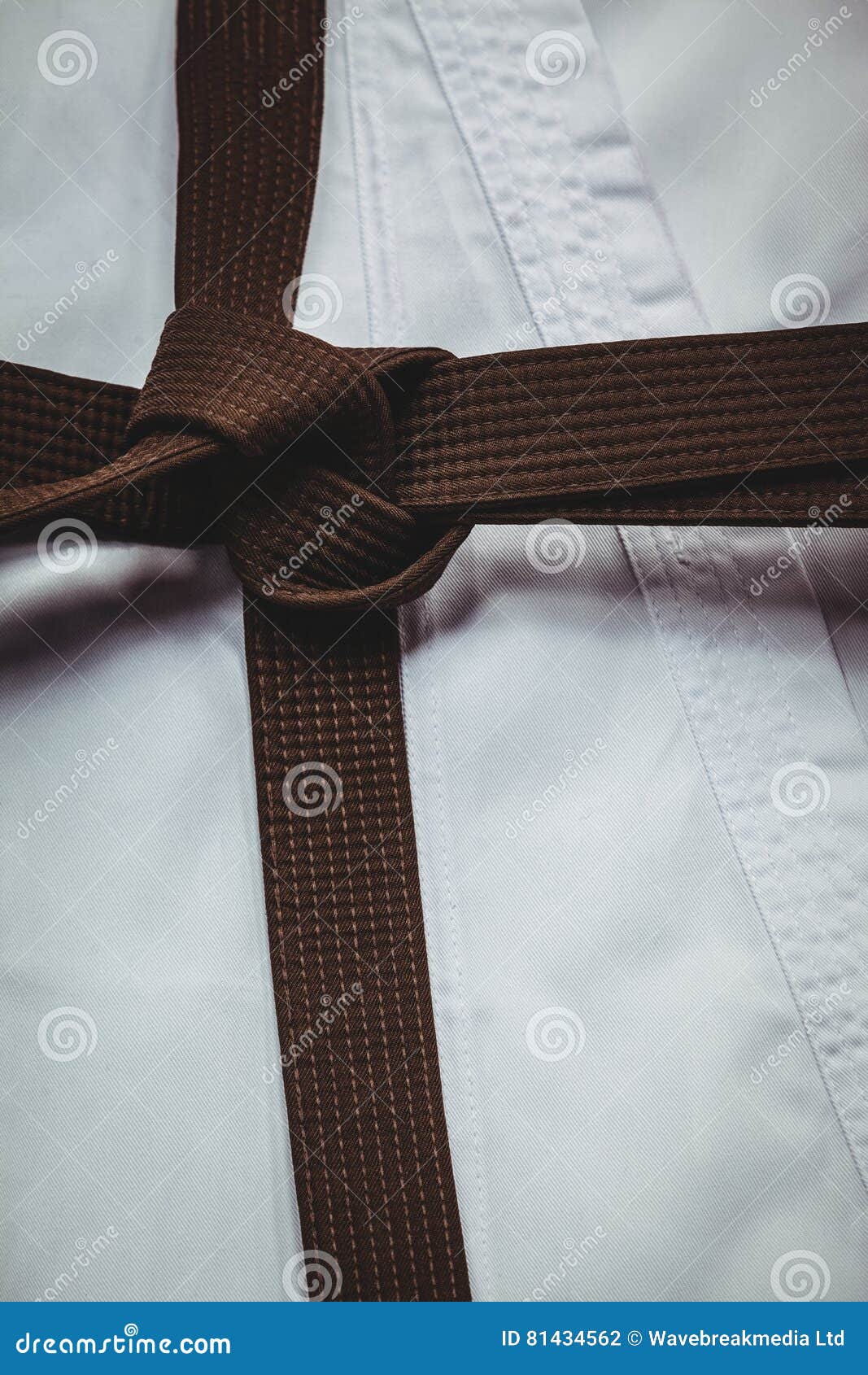 Karate Uniform and Brown Belt Stock Photo Image of power, champion