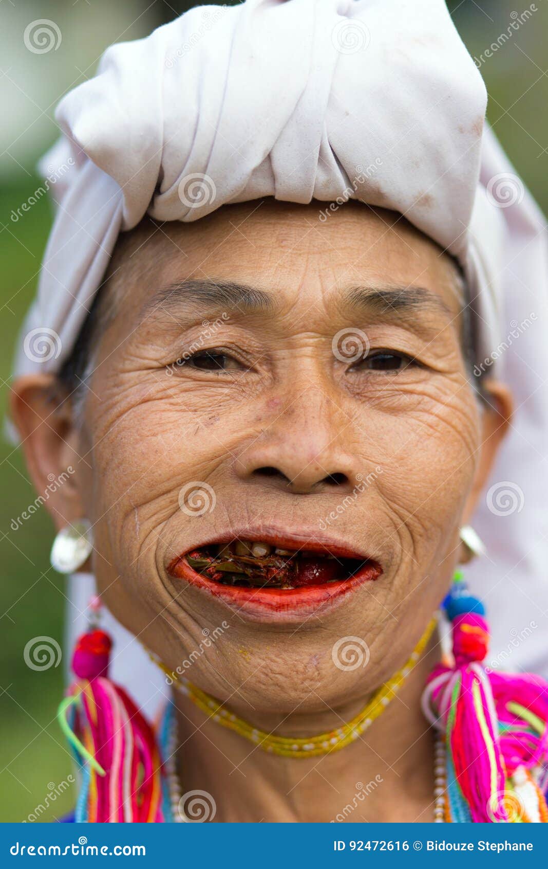 Karen Tribe Woman Chewing Betel Plant Editorial Photo Image Of Exotic Clothes 92472616