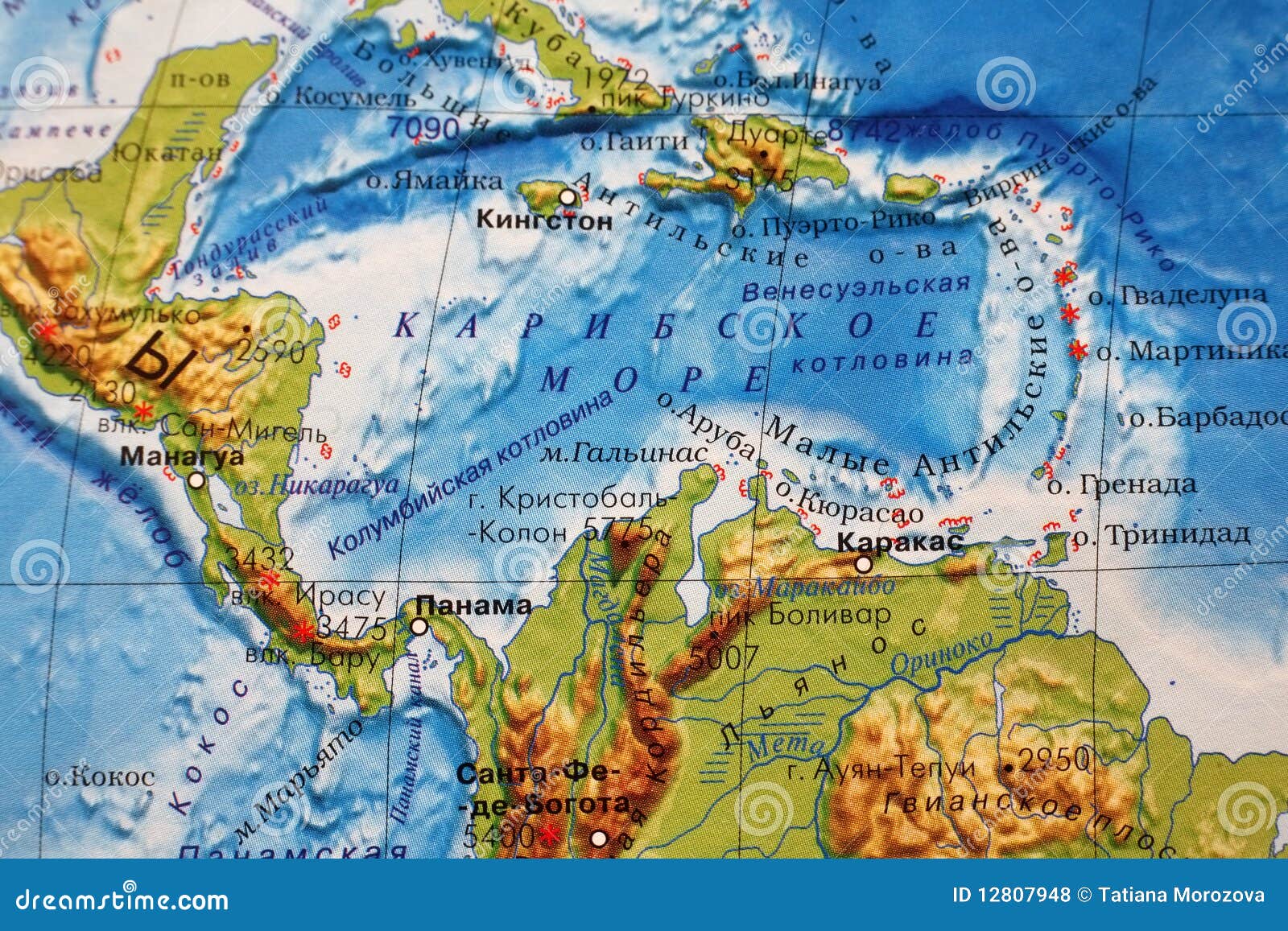 Karibisches Meer stock abbildung. Illustration von symbol - 12807948