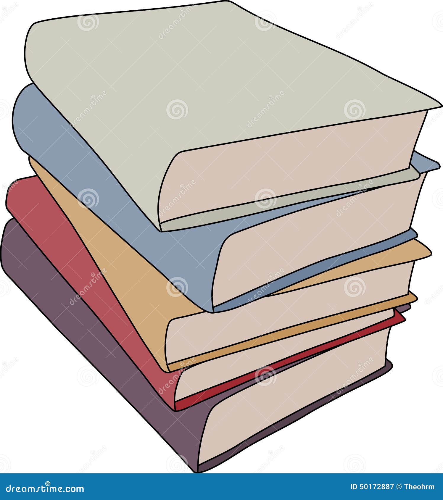 Karikatur Bucher Stock Abbildung Illustration Von Schreiben