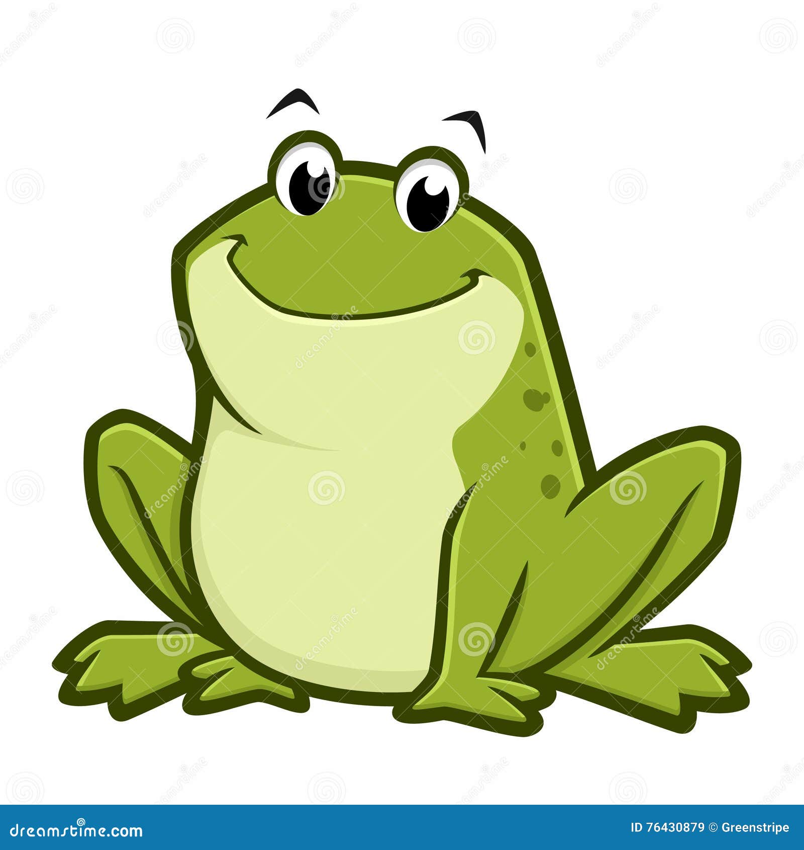Karikatur Fett Frosch Vektor Abbildung Illustration Von Abbildung 76430879