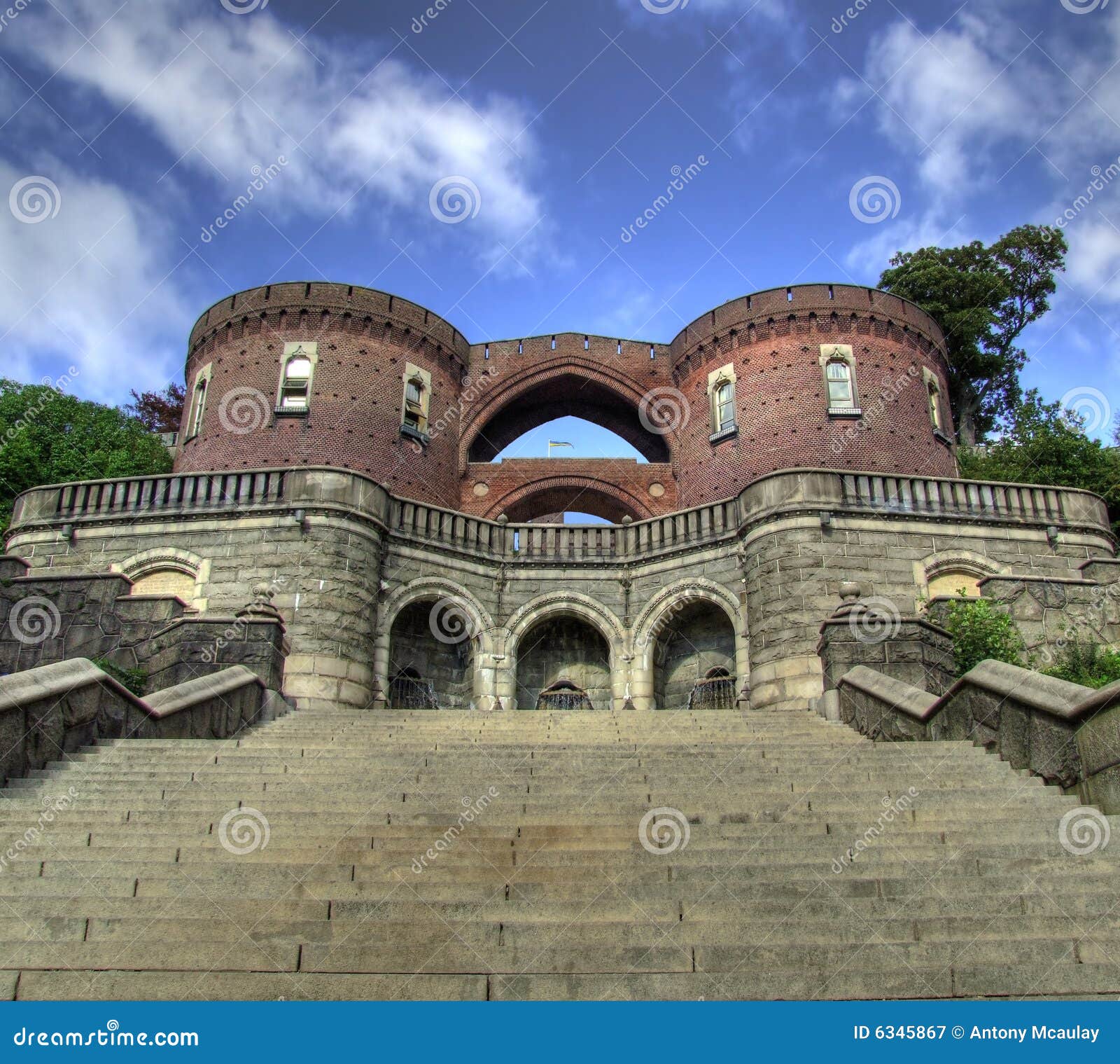 Karnan HDR 06. An HDR image of an old fortification called kï¿½rnan from the city of Helsingborg in Sweden.