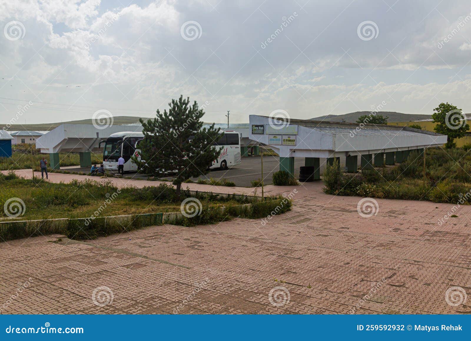 KARS, TURKEY JULY 18, 2019 Bus Station (Otogar) in Kars, Turk