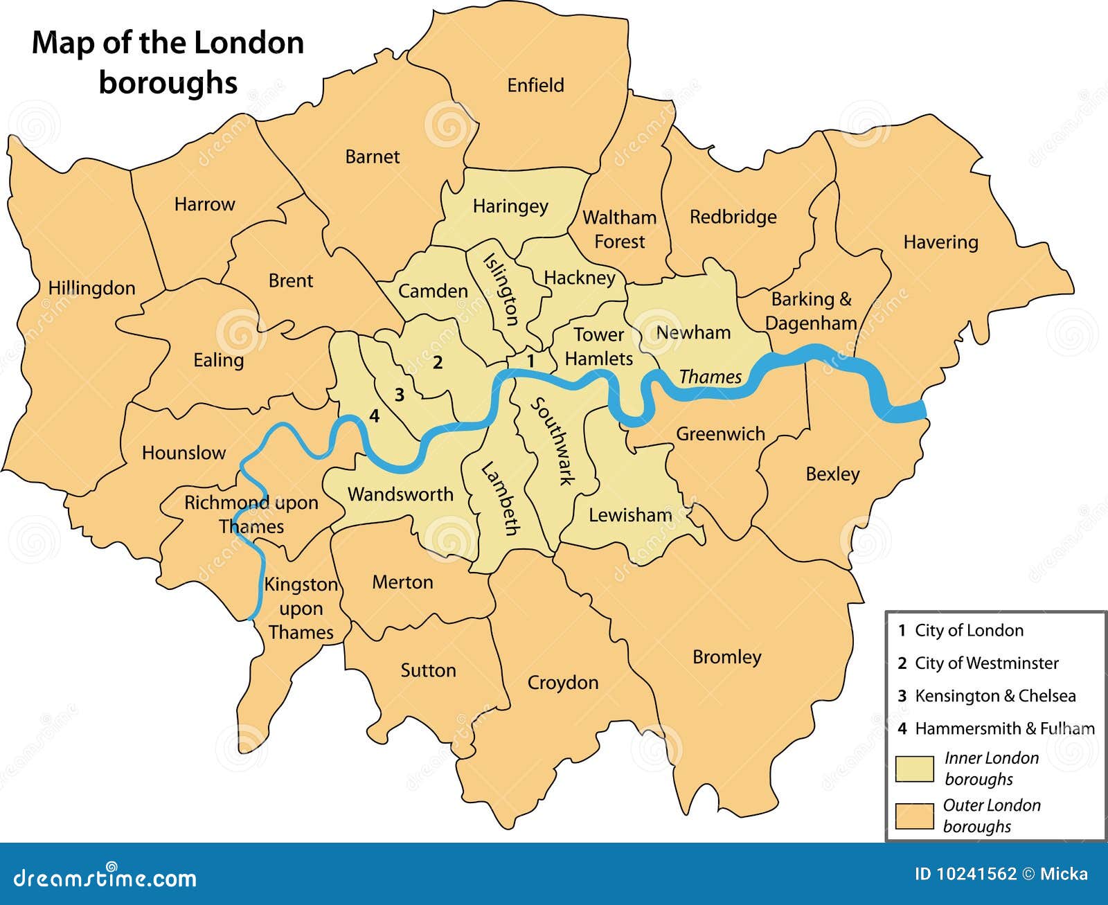 Karte der LondonStädte vektor abbildung. Illustration von havering