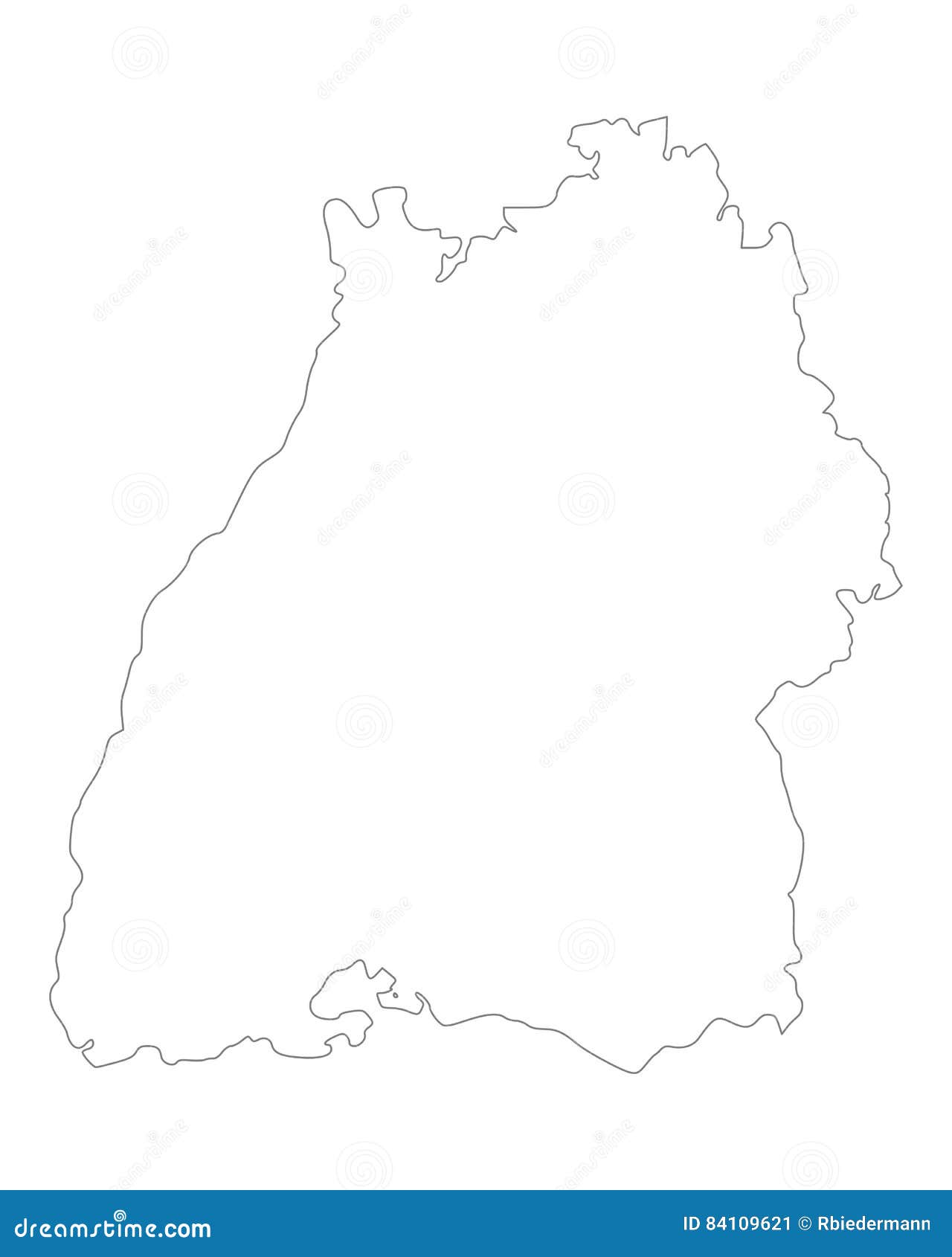 Karte Von Baden-Württemberg Vektor Abbildung ...