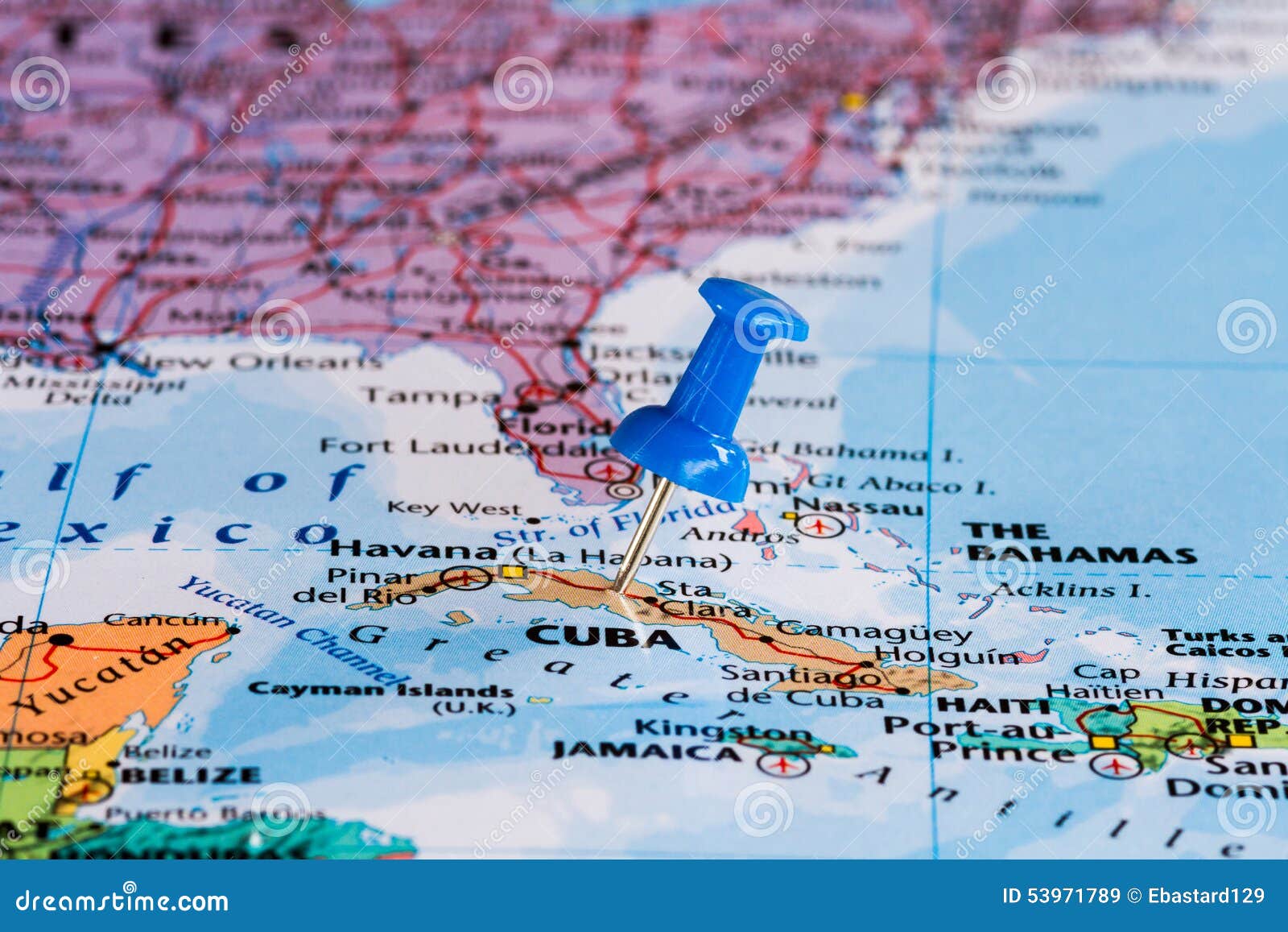 Karte von Kuba stockbild. Bild von nearsighted, papier - 53971789