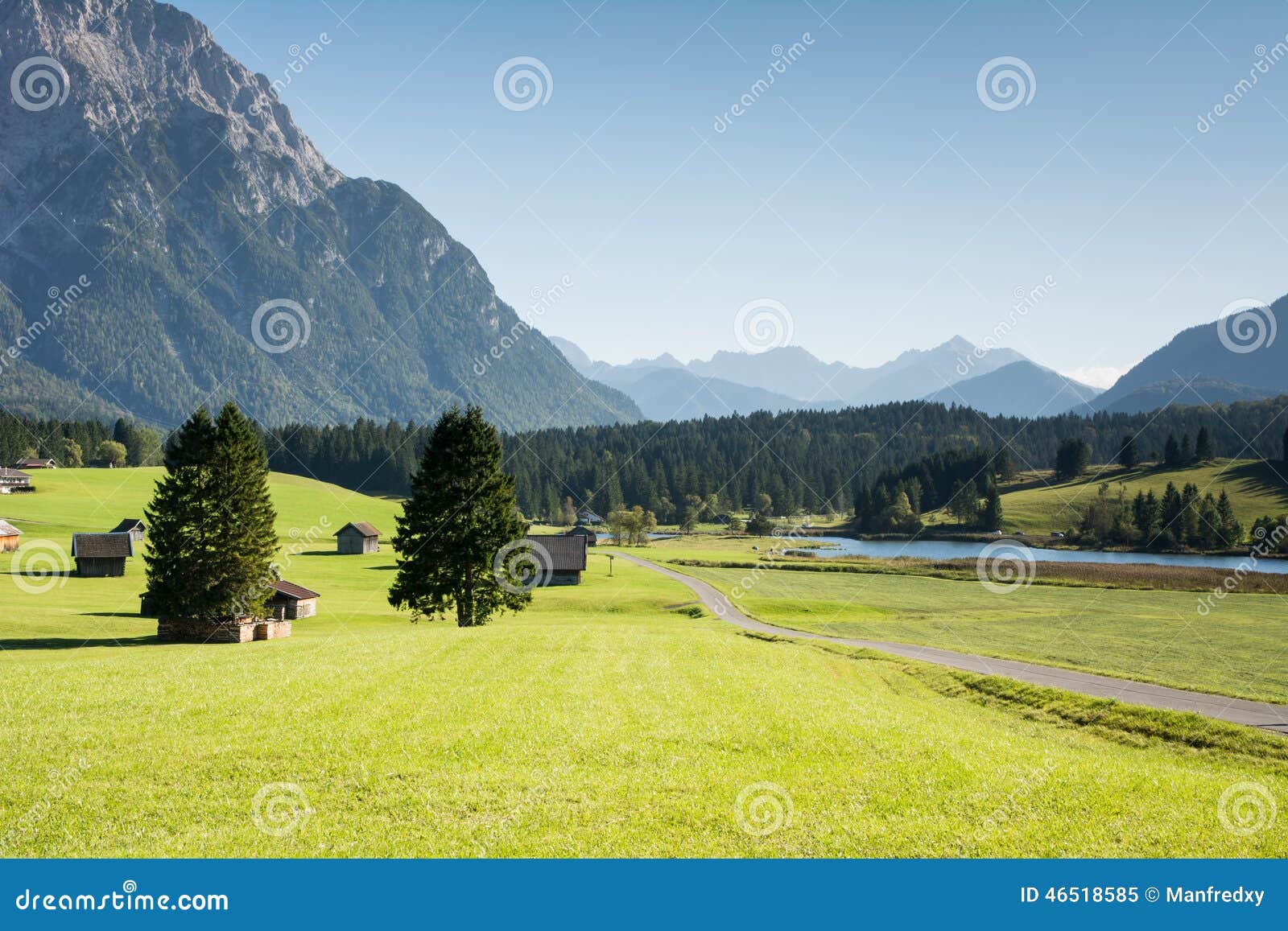 Karwendel Berge. Landschaft in den Karwendel-Bergen