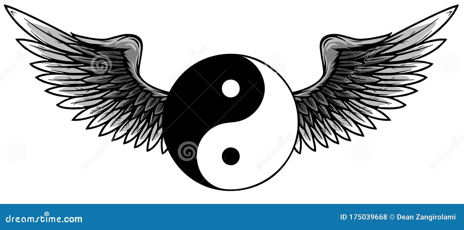 the karykeion of hermes - the caduceus of mercury - yin yang logo