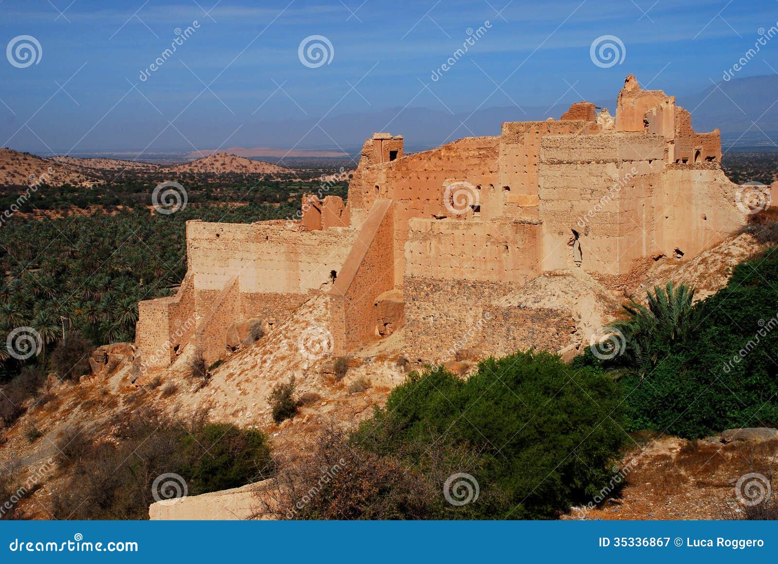 kasbah in ruins. tiout, souss-massa-drÃÂ¢a, morocco