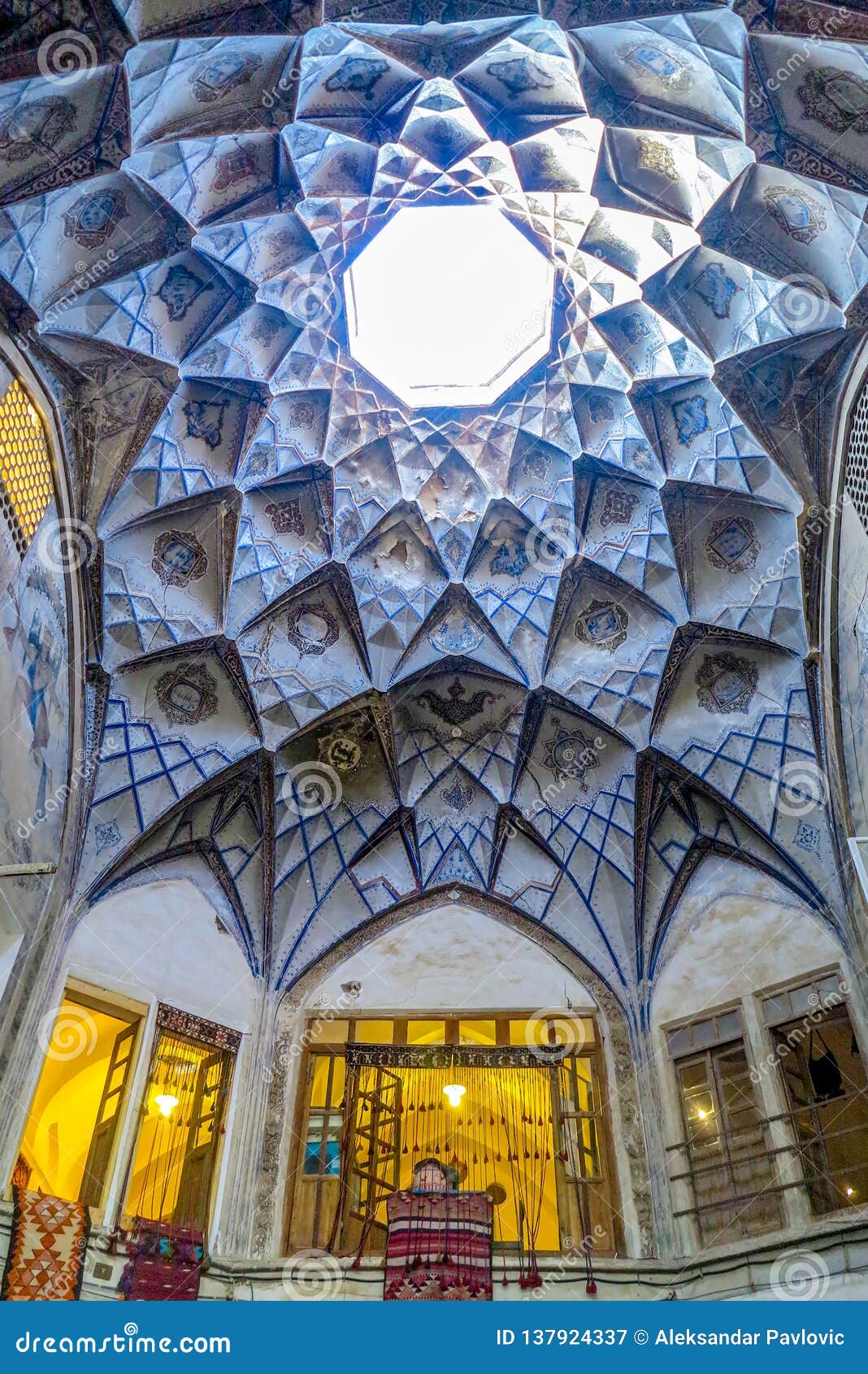 Kashan Grand Bazaar 04 stock image. Image of kashan - 137924337