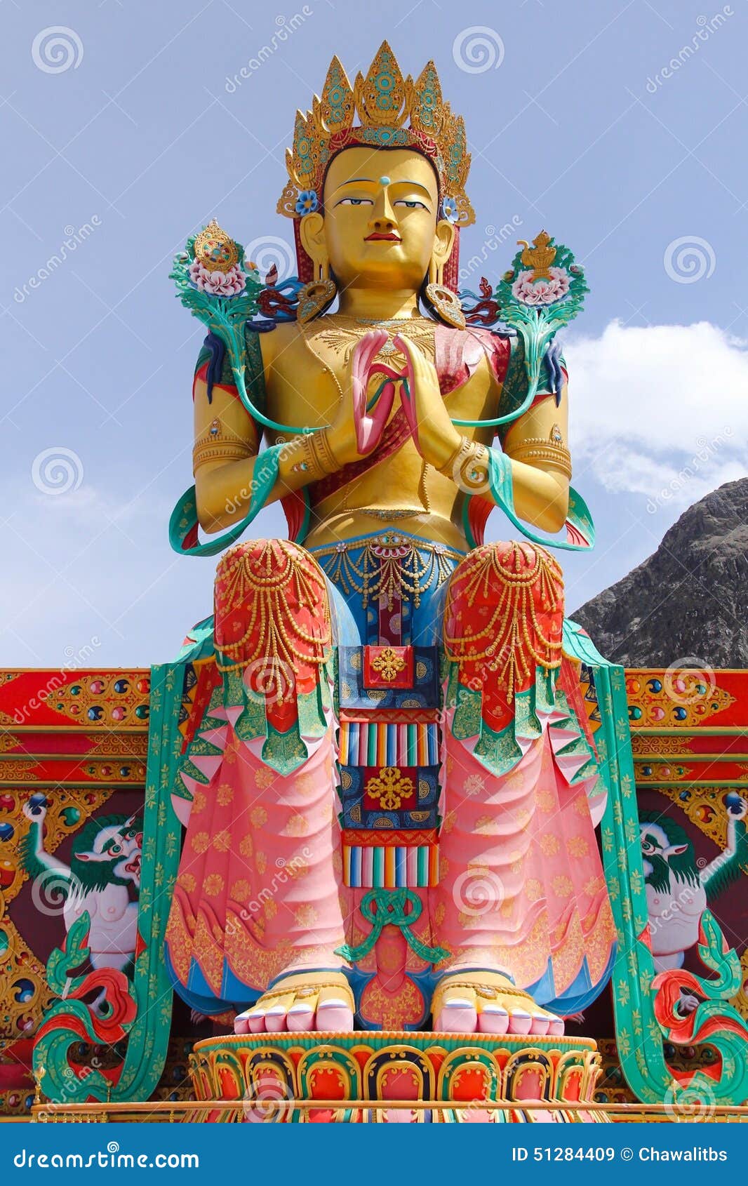 Kashmir buddha stock image. Image of statue, kashmir 51284409